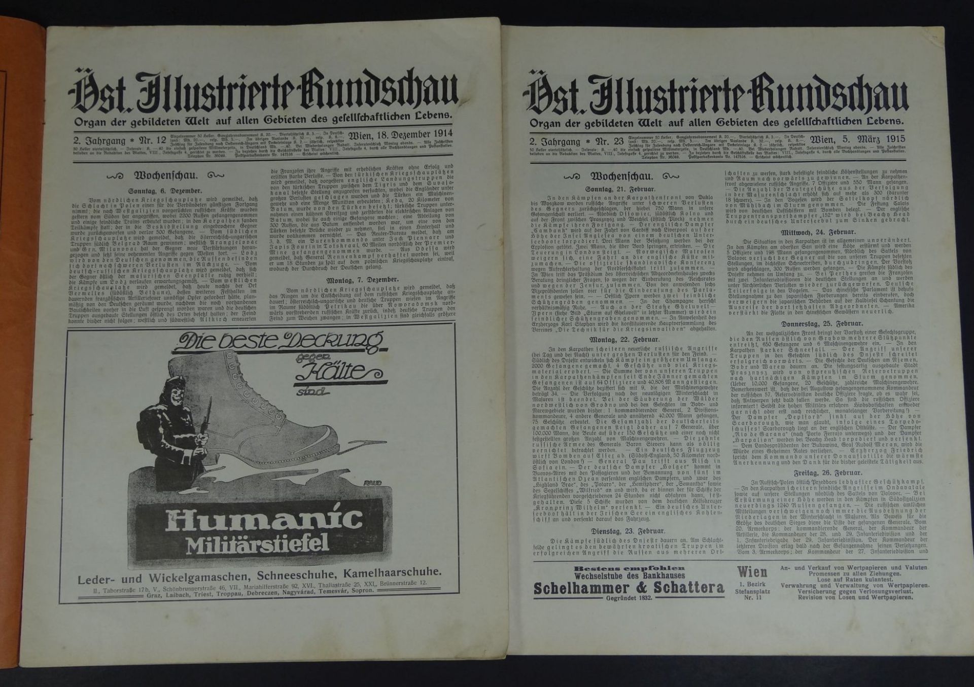 4x Oesterreichische illustrierte Rundschau, 1914 - Bild 3 aus 8