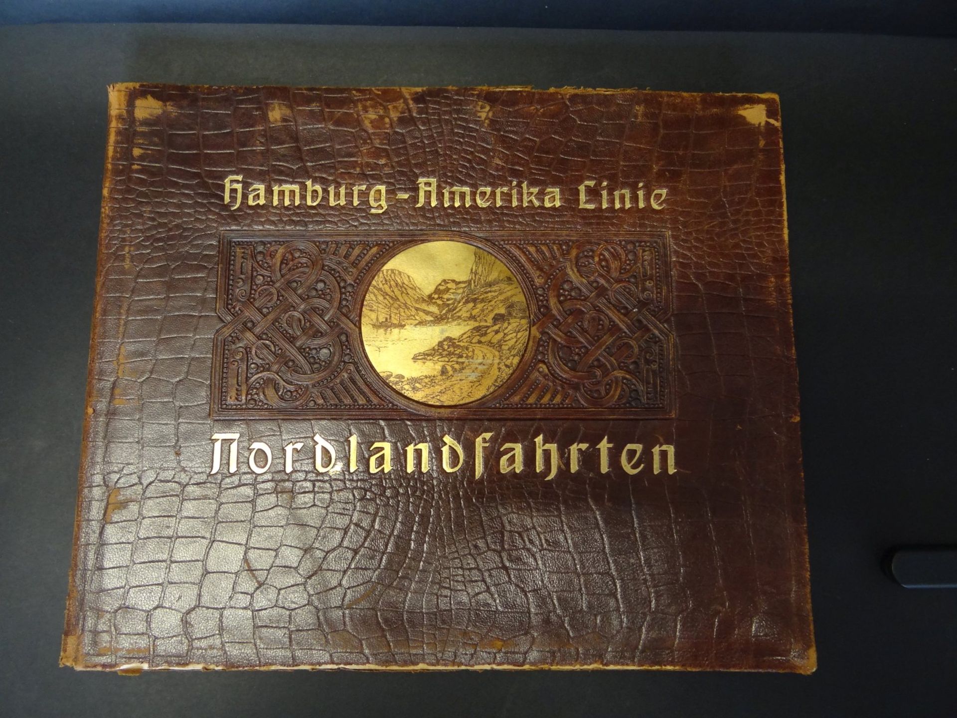 Hamburg-Amerika-Linie "Nordlandfahrten" Fotoband , Einband mit Gebrauchsspuren, ansonsten gut - Bild 2 aus 10