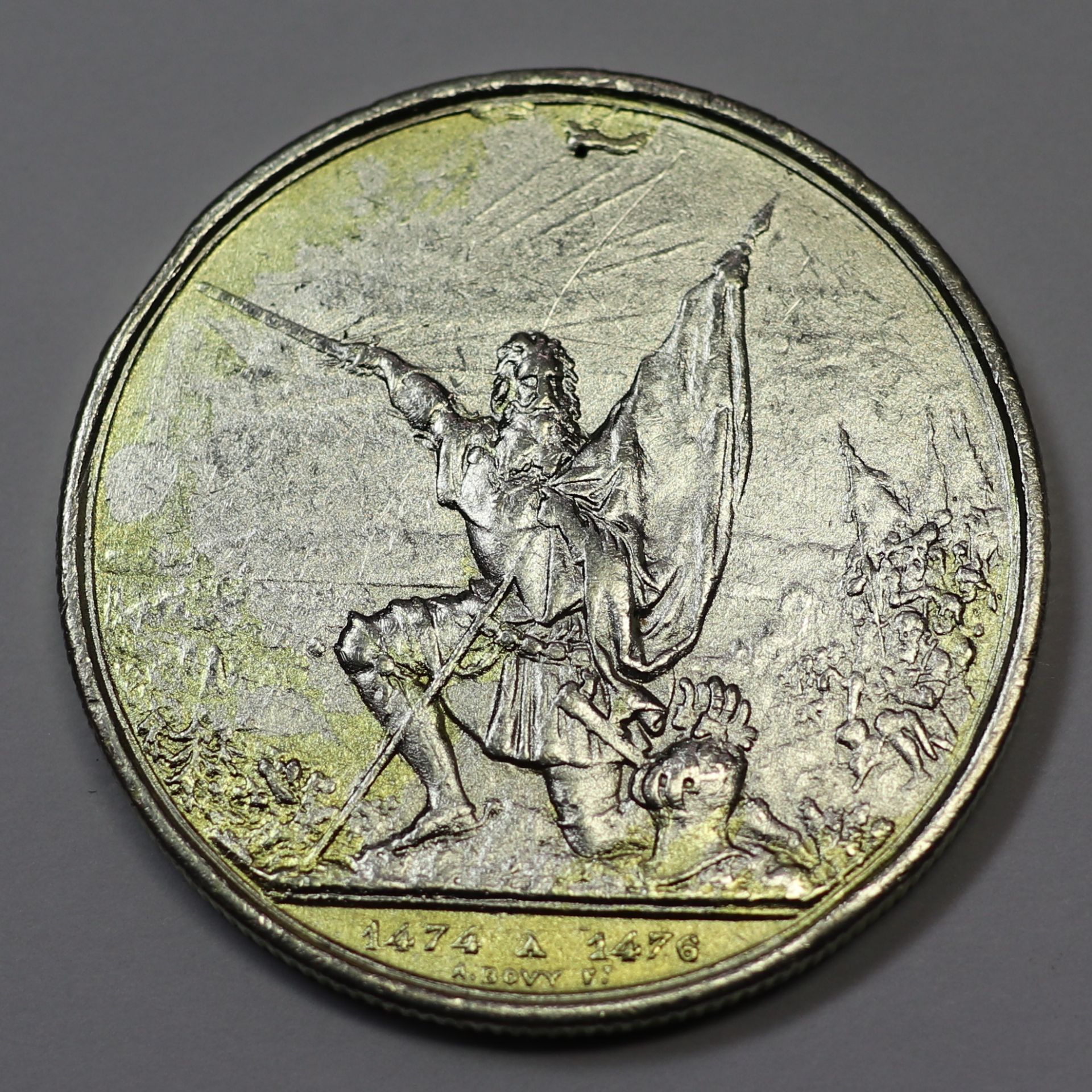 5 Franken, Schweiz, Schützentaler, 1874, Silber, 24,75 gr - Bild 2 aus 2