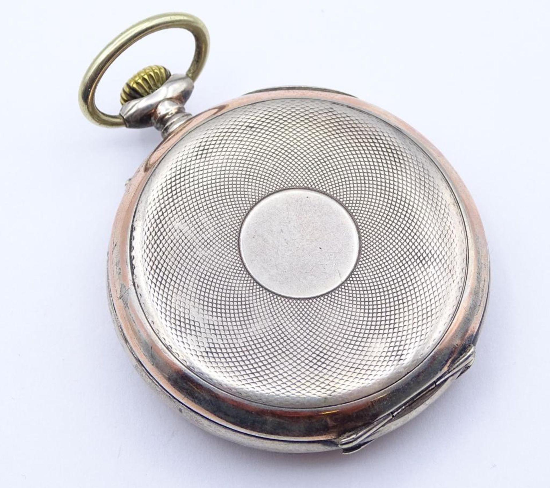 Taschenuhr Silber, mit weißem Ziffernblatt, D. 48 mm, 72,0 - Bild 3 aus 6