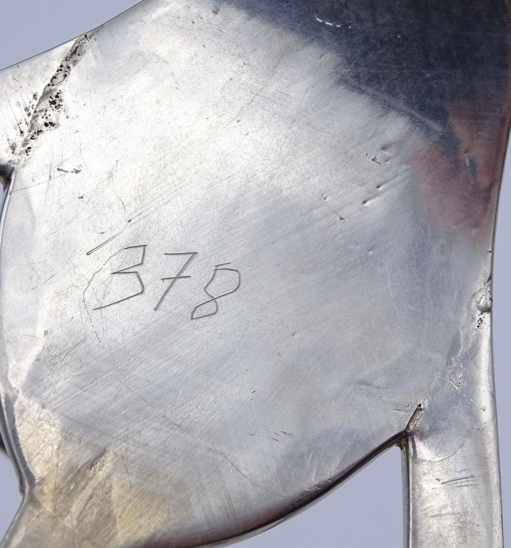 Antiker Toastständer,Silber ,wohl England,div.Punzierungen,230gr., 23,5cm ,H-11,5c - Bild 4 aus 6