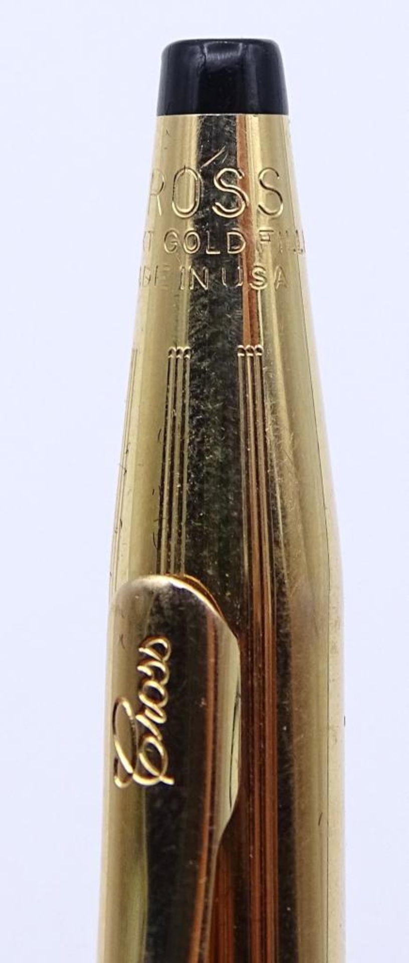 " CROSS " Kugelschreiber, 14K vergoldet,L- 13,5cm,in Samttasche - Bild 4 aus 4