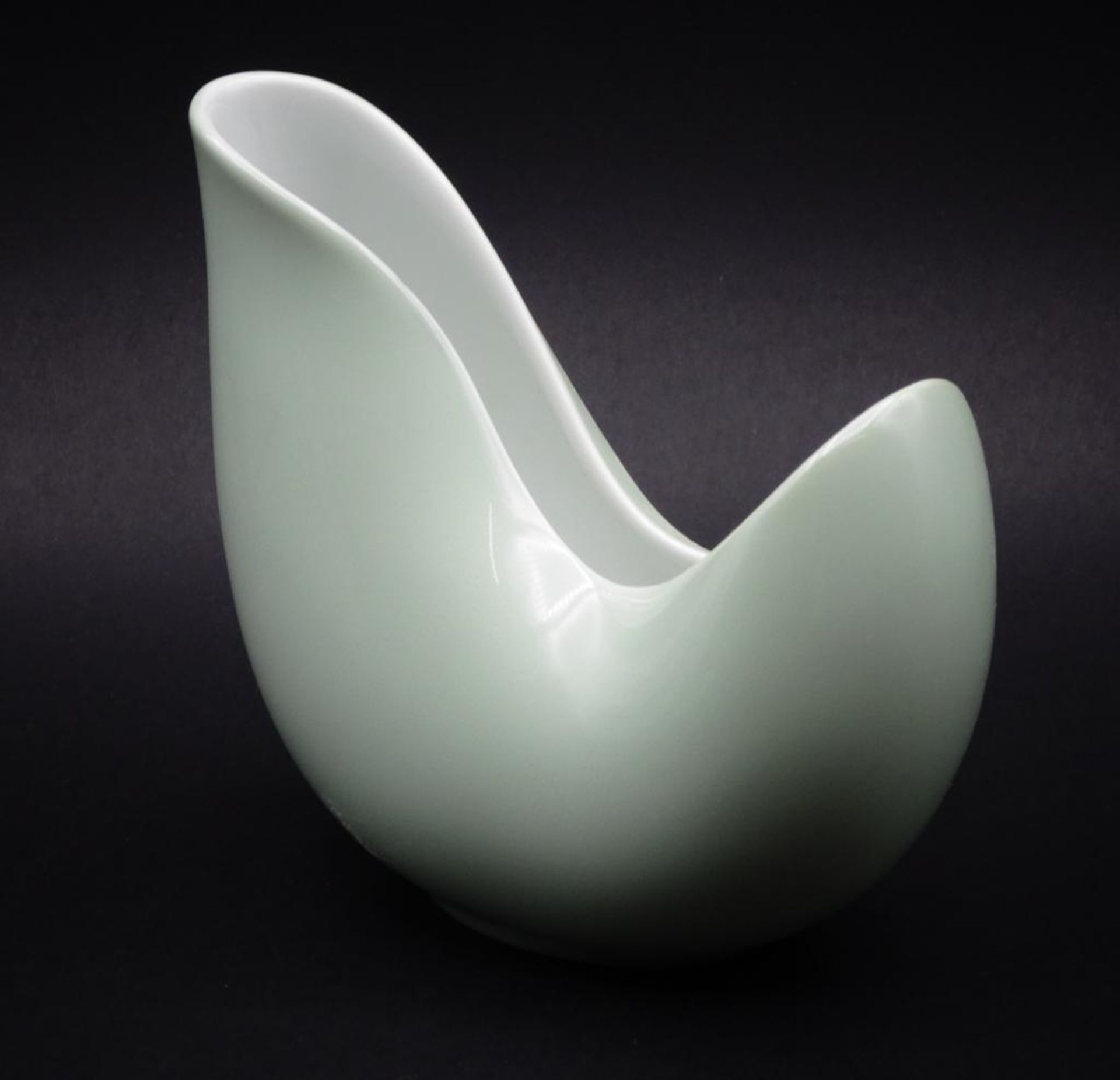 Rosenthal VASE, mintgrün H 12 cm, Entwurf Beate KUHN, nach 195 - Bild 3 aus 6