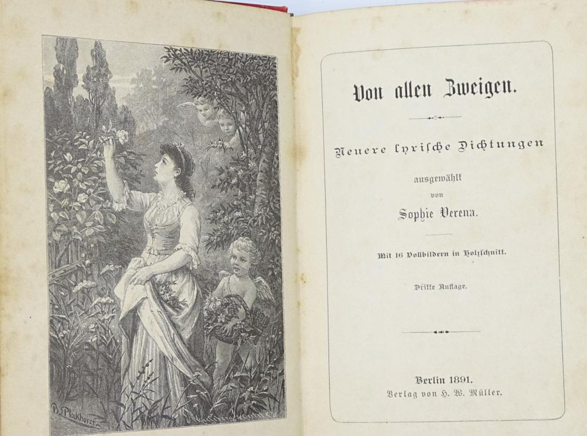 Zwei Bücher, 1x Liederbuch und 1x Dichtungen,Berlin 1891 und Leipzi - Bild 2 aus 10