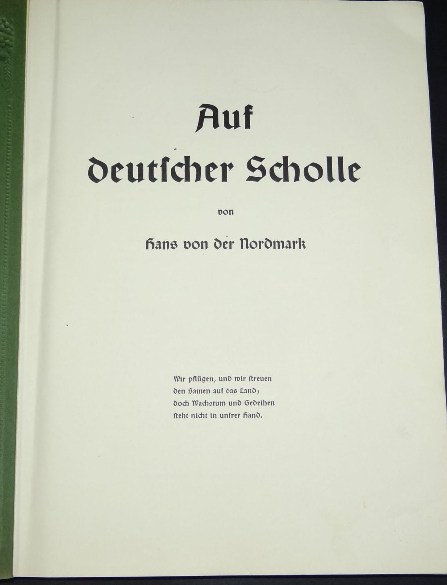 Sammelalbum "Auf deutscher Scholle" 1935, Hans von der Nordmark, komplett - Bild 2 aus 7