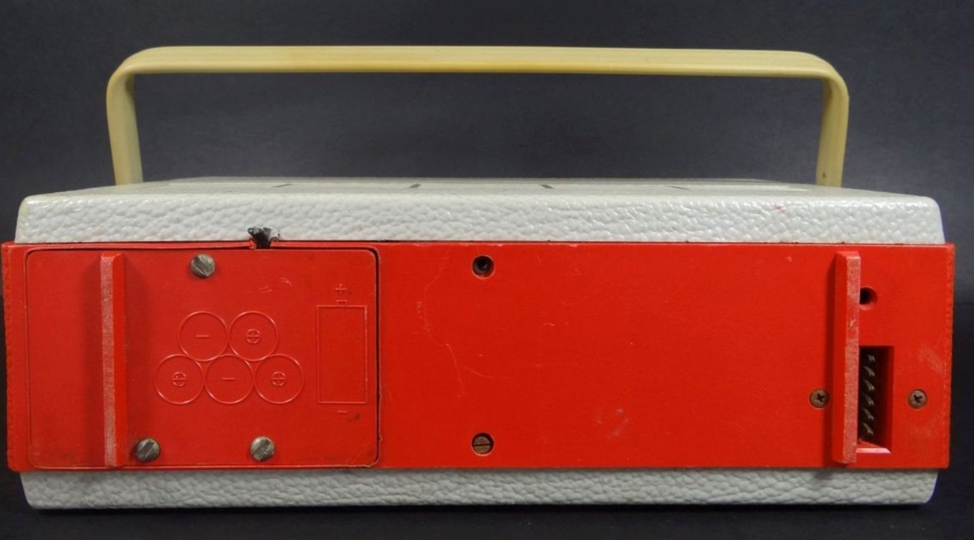 gr. Transistor-Radio "Imperial Capri" um 1960, Funktion nicht geprüft, H-19 cm, B-28 c - Bild 3 aus 6