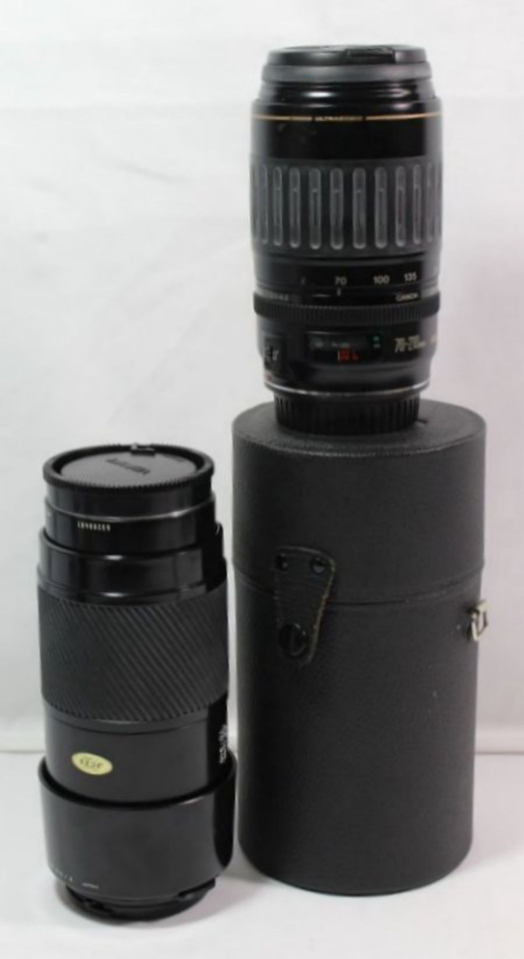 2x Objektive, Minolta AF Lens 70-210 und Canon Ultrasonic 70-210.
