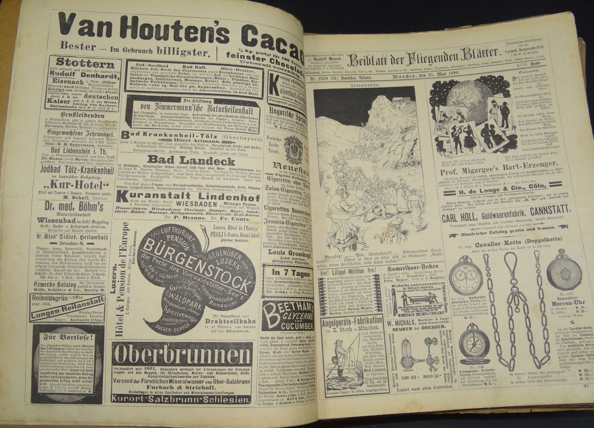 30 illustrierte Hefte "Fliegende Blätter" um 1890, unterschiedliche Erhaltung, zwischen Heft .Nr. 20 - Bild 7 aus 10