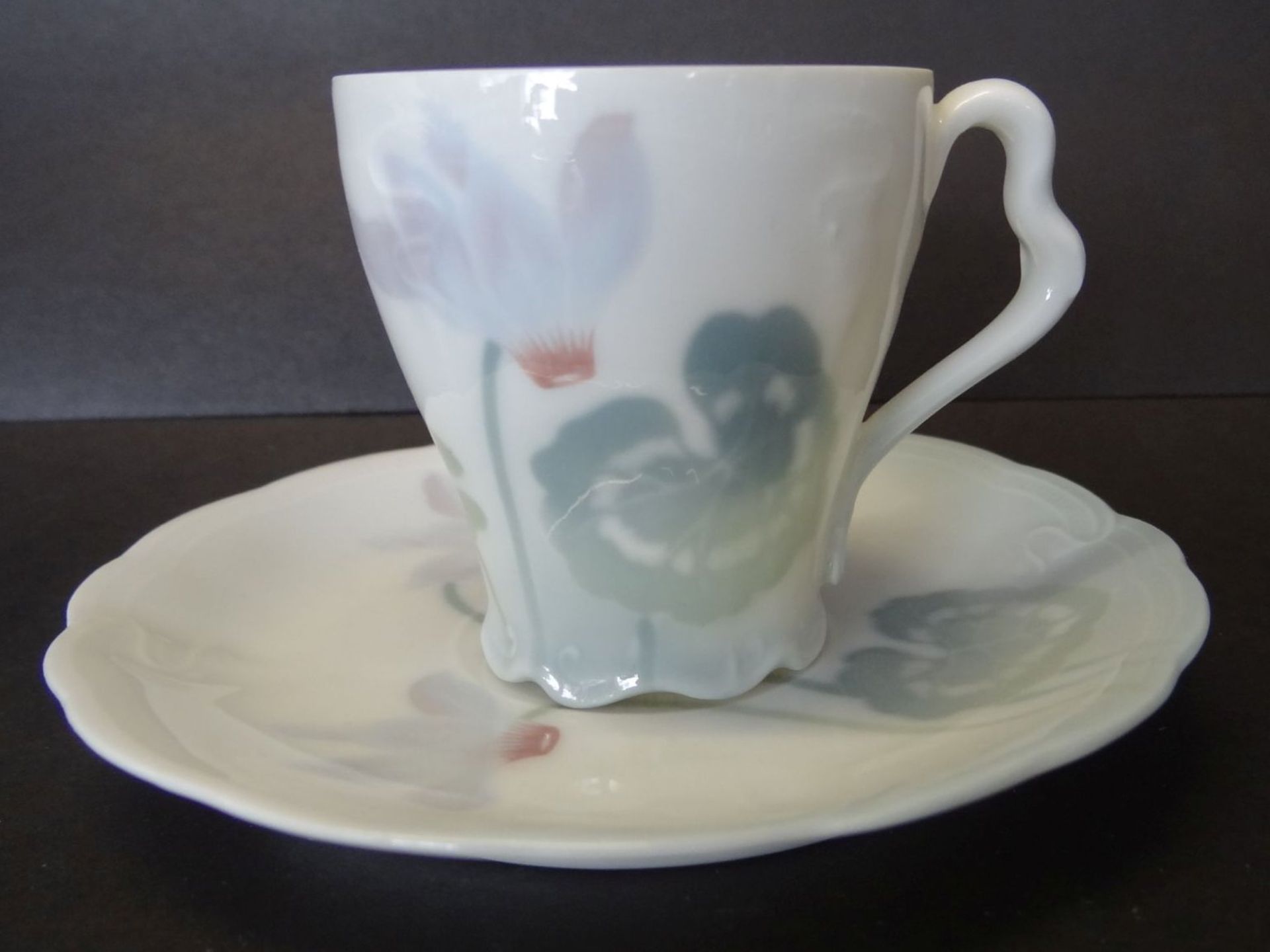 Jugendstil-Moccatasse mit U.T. Rosenthal" Copenhagen, Tasse mit Altriss