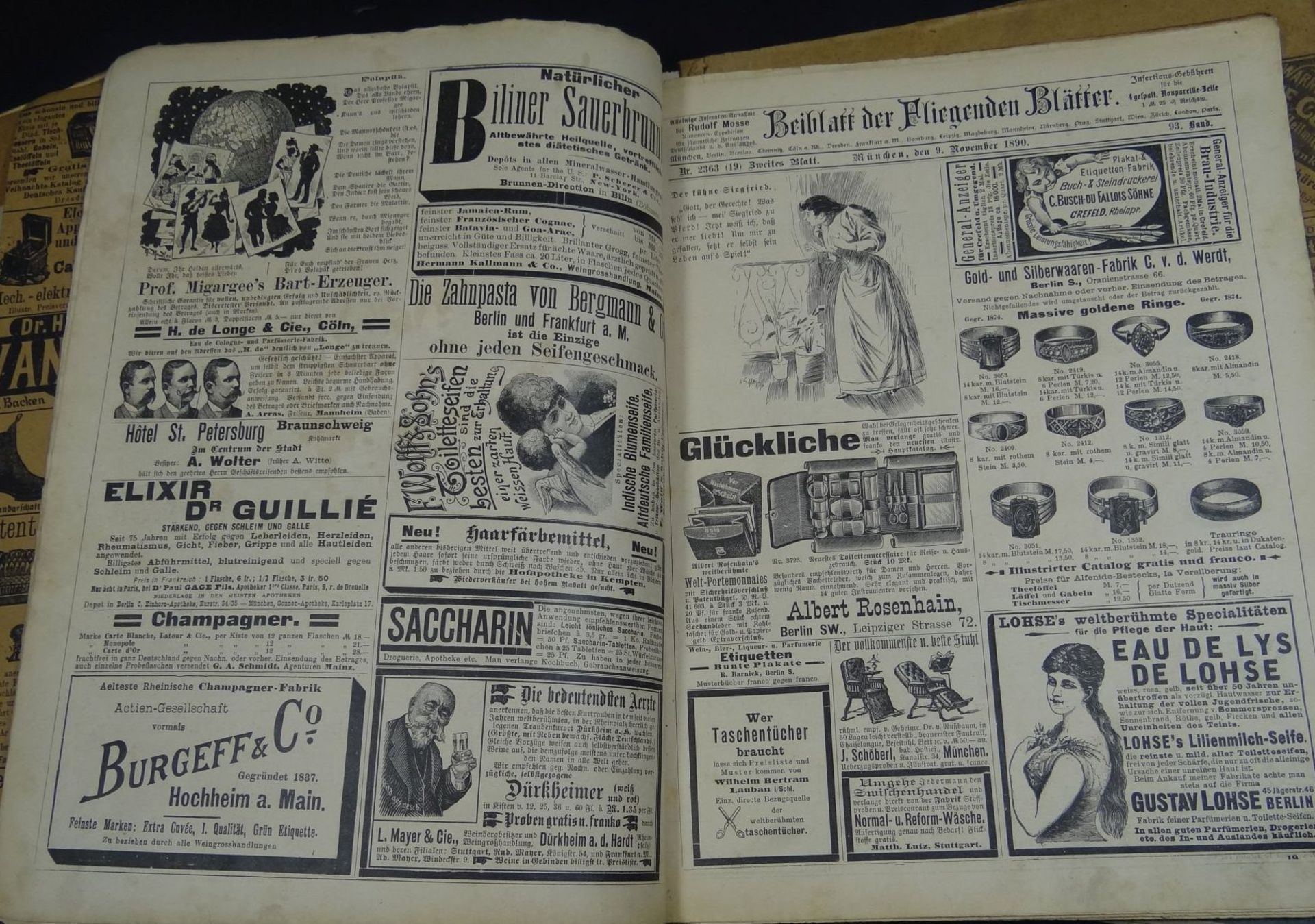 30 illustrierte Hefte "Fliegende Blätter" um 1890, unterschiedliche Erhaltung, zwischen Heft .Nr. 20 - Bild 6 aus 10