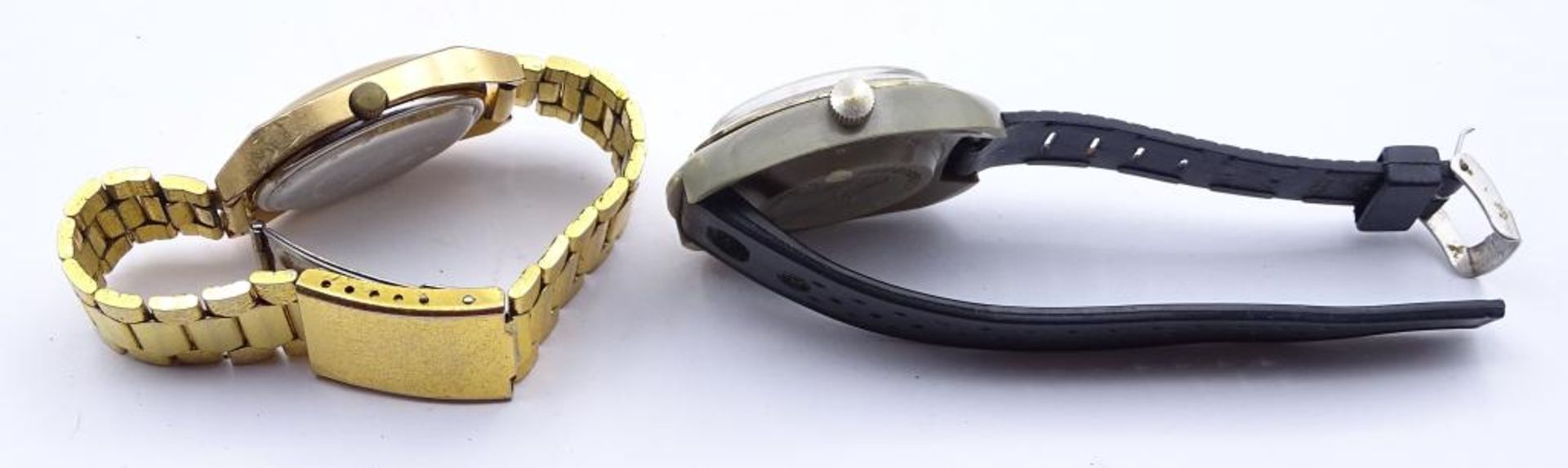 Zwei Herren Armbanduhren,"Glashütte-Spezimatic und Ruhla",beide Werke laufe - Bild 6 aus 6