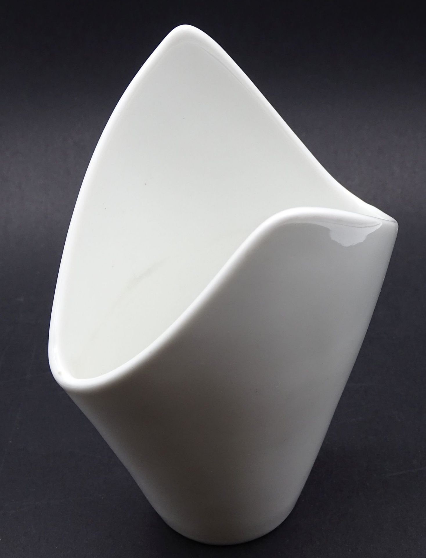 weisse Serviettenvase "Rosenthal" , H-15 cm, B-12 cm - Bild 3 aus 7