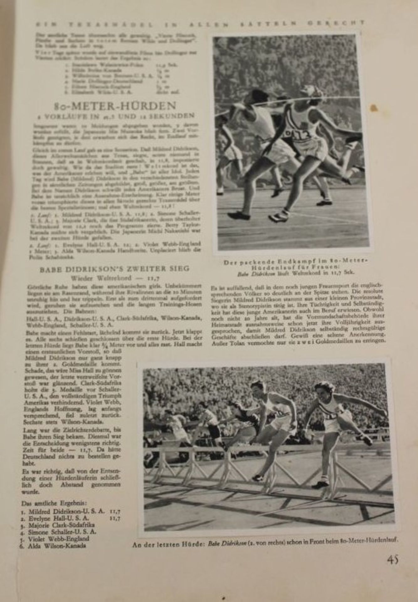 Sammelalbum, Olympia 1932, kompl., Alters-u. Gebrauchsspuren. - Image 2 of 2