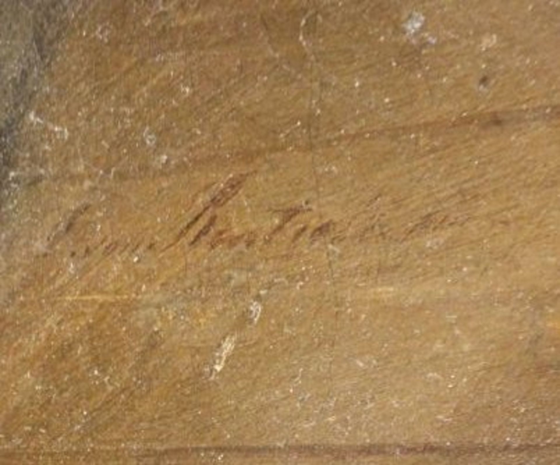 August VON RENTZELL (1810-1891) "Vater kommt heim", Öl/Leinwand, gerahmt, RG 54 x 61cm - Bild 2 aus 4