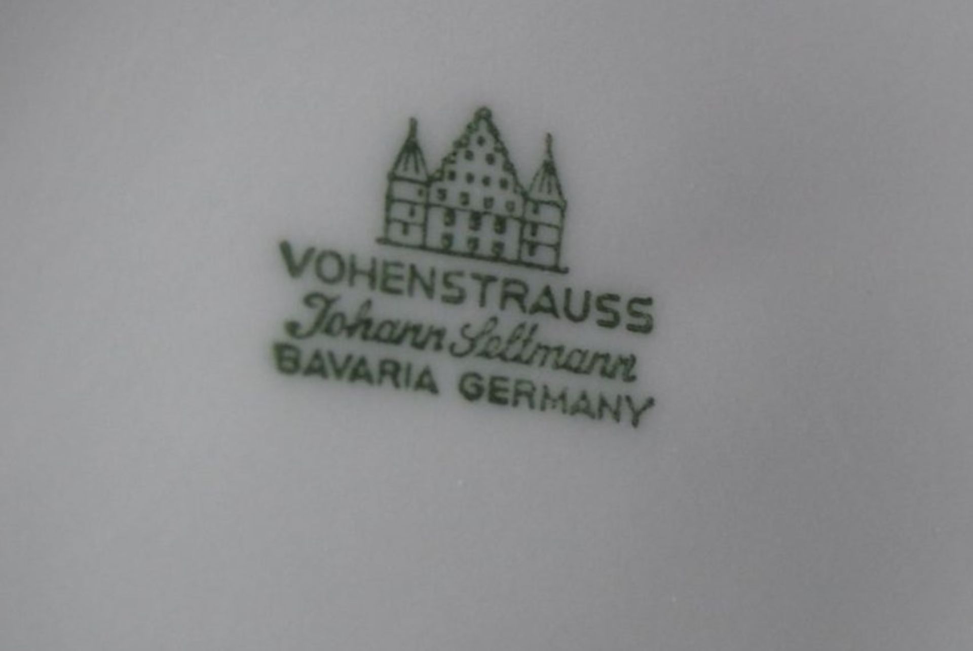 gr. zylindr. Vase "Vohenstrauss" mit Goldstaffage, H-28 cm, D-10 cm - Bild 6 aus 6