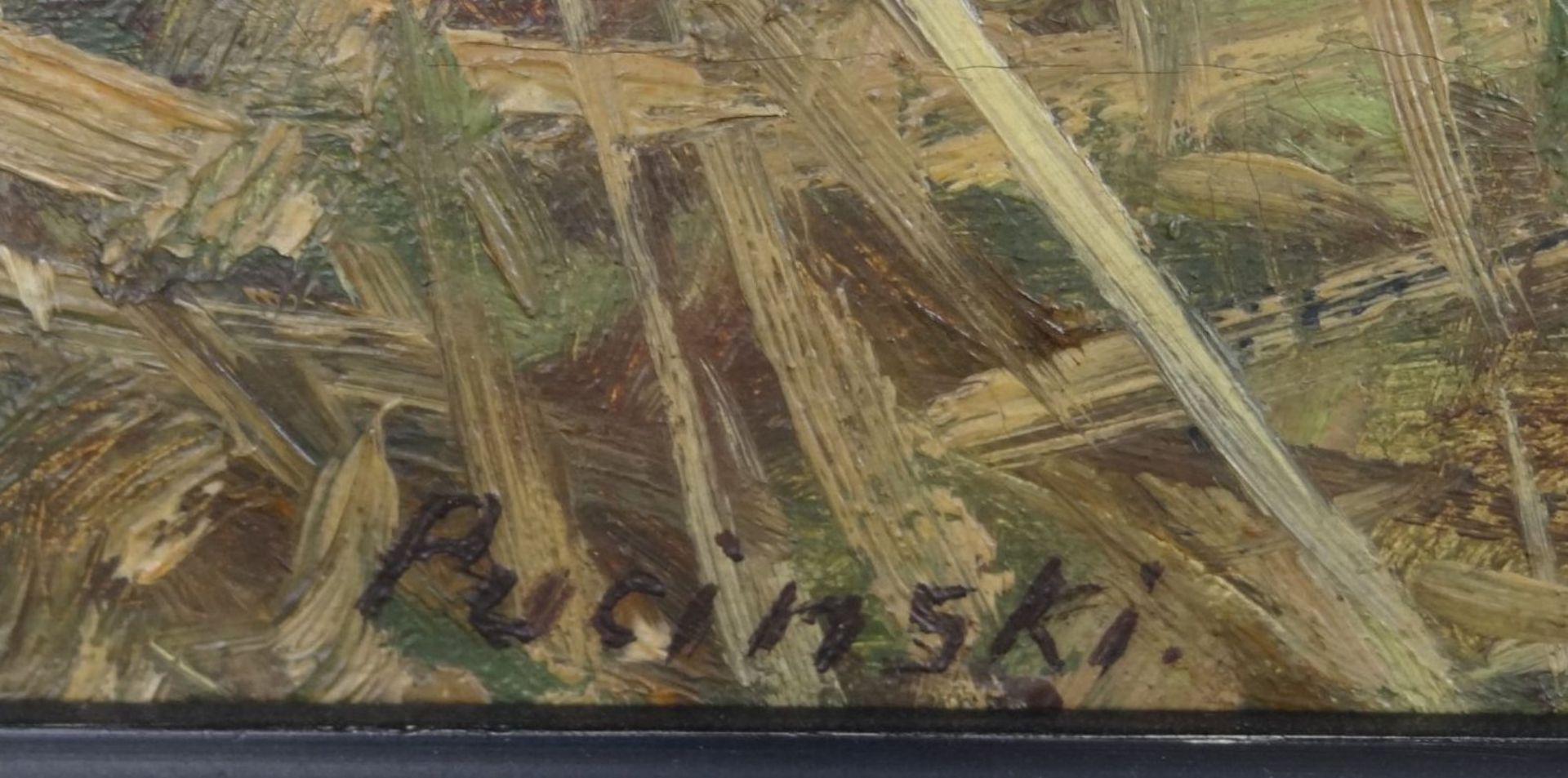 Viktor PUCINSKI (1882-1952) ''Rebhühner'' Öl/Leinwand 27 x 38 cm, breit gerahmt, RG 53x60 - Bild 4 aus 5