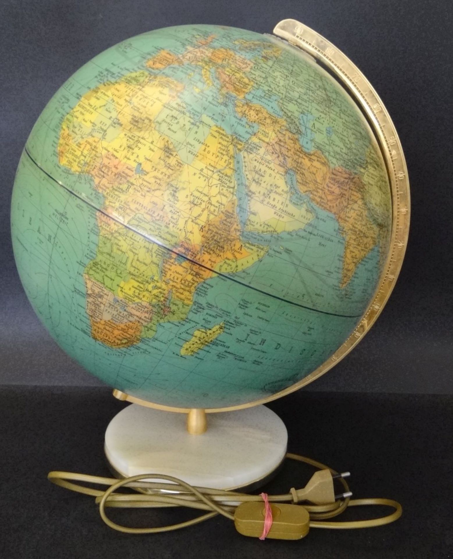 grosser beleuchtbarer Globus "Columbus", H-40 cm