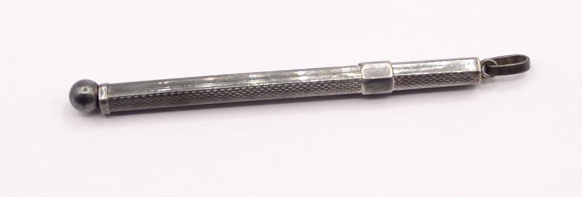 Sekt Quirl,Silber (gepr.),L-9,0cm, 6,5gr. - Bild 4 aus 4