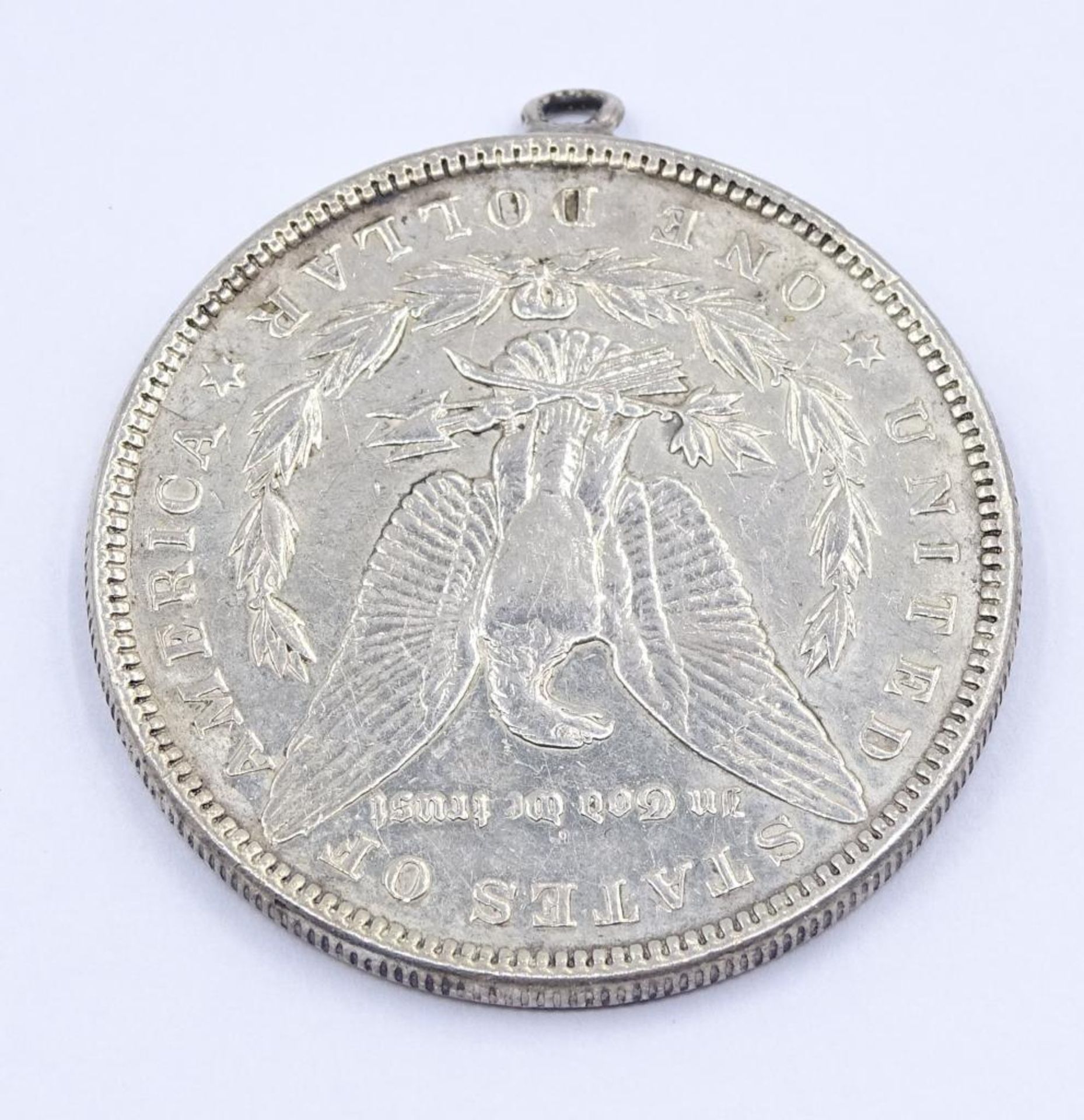 Morgan Dollar, One Dollar 1885,USA,Silber,gehenkelt,d-3,8cm, 26,4gr. - Bild 2 aus 2