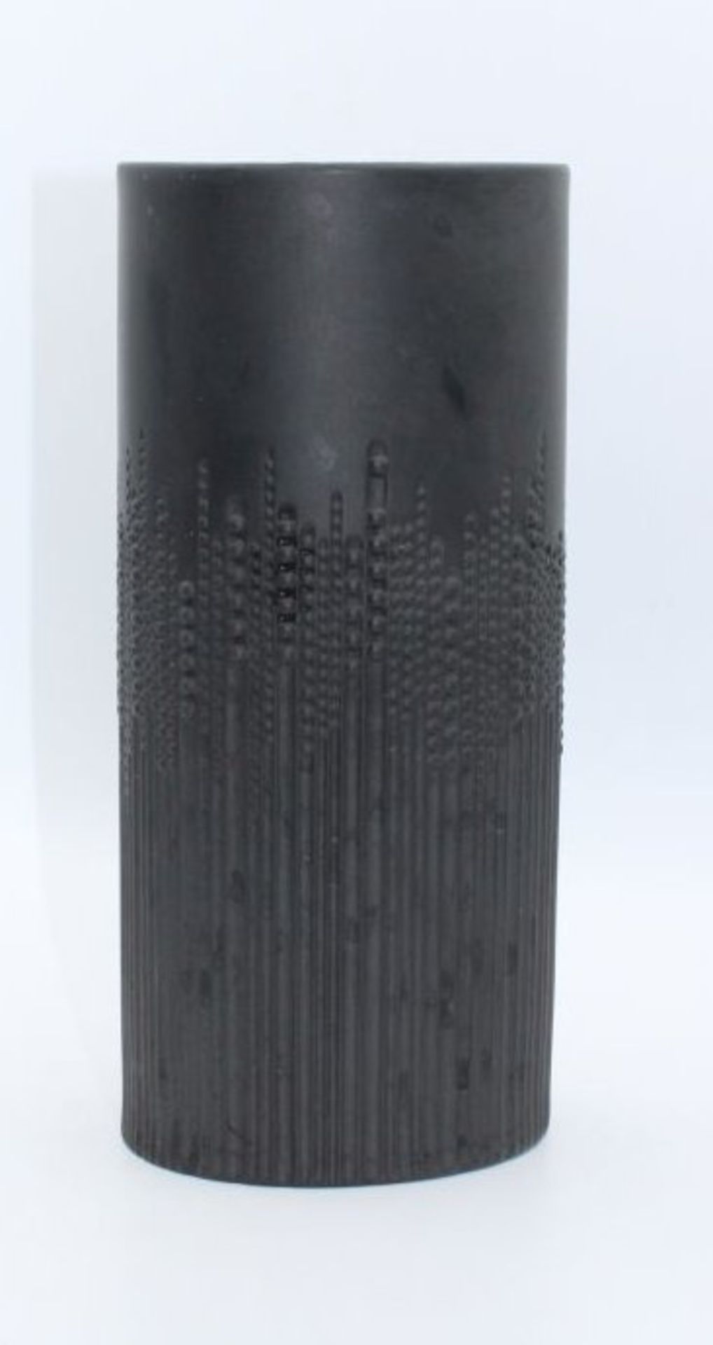 Porzellan-Ziervase, Porcelaine Noire, Rosenthal studio-line, nach 1961, Entw. Tapio Wirkkala, H-