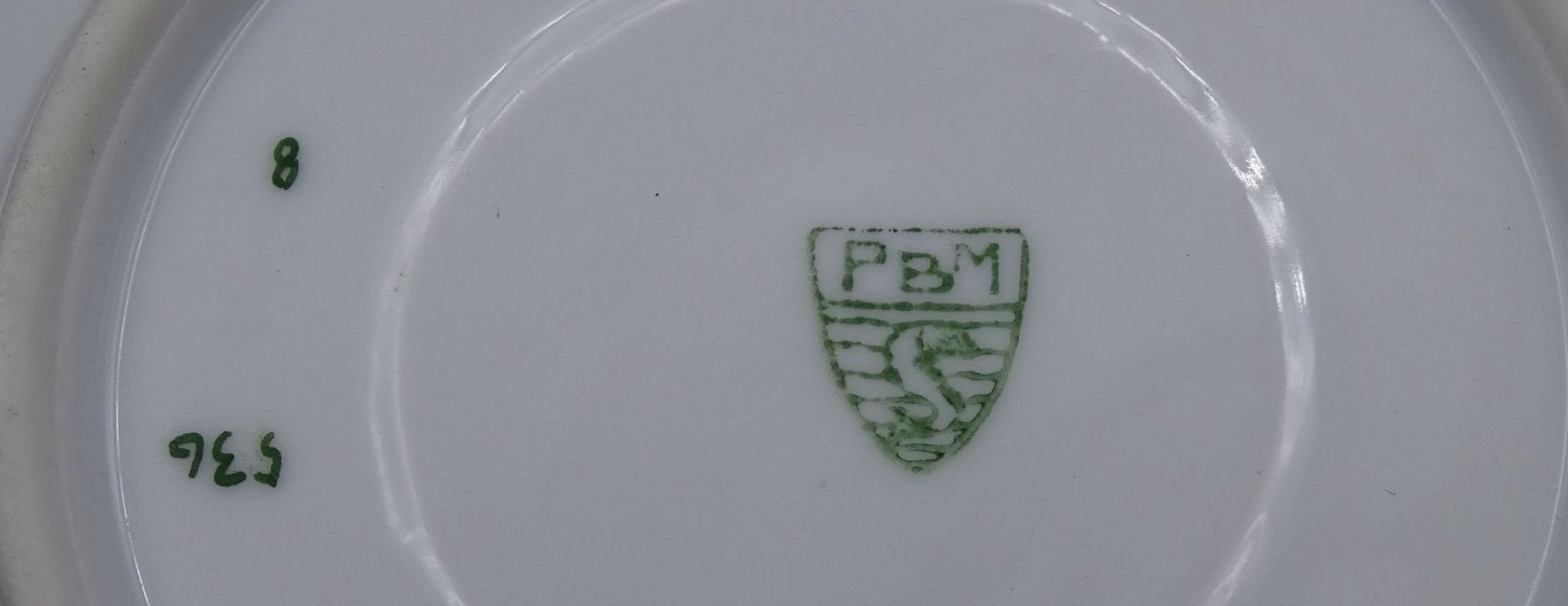 Jugendstil-Moccatasse mit U.T. "PBM" Burgau-Selle - Bild 6 aus 7