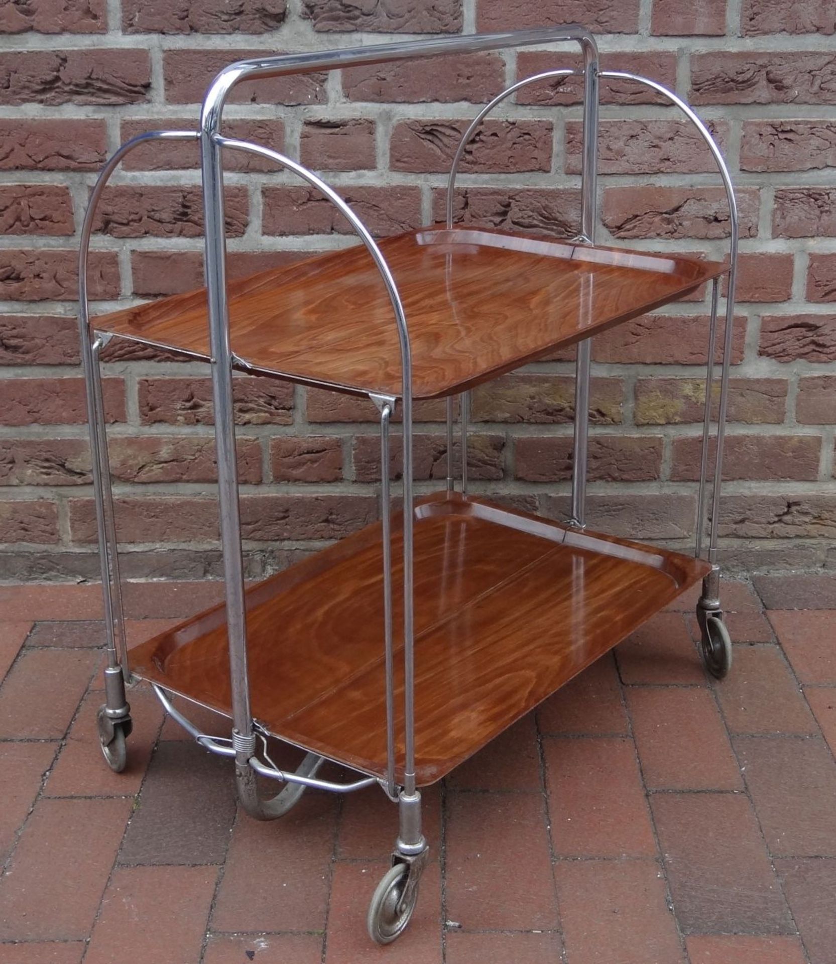 Dinett von Bremshey & Co, 1960-69, Solingen, klappbar, Höhe 75, Breite 66x41 cm - Bild 3 aus 6