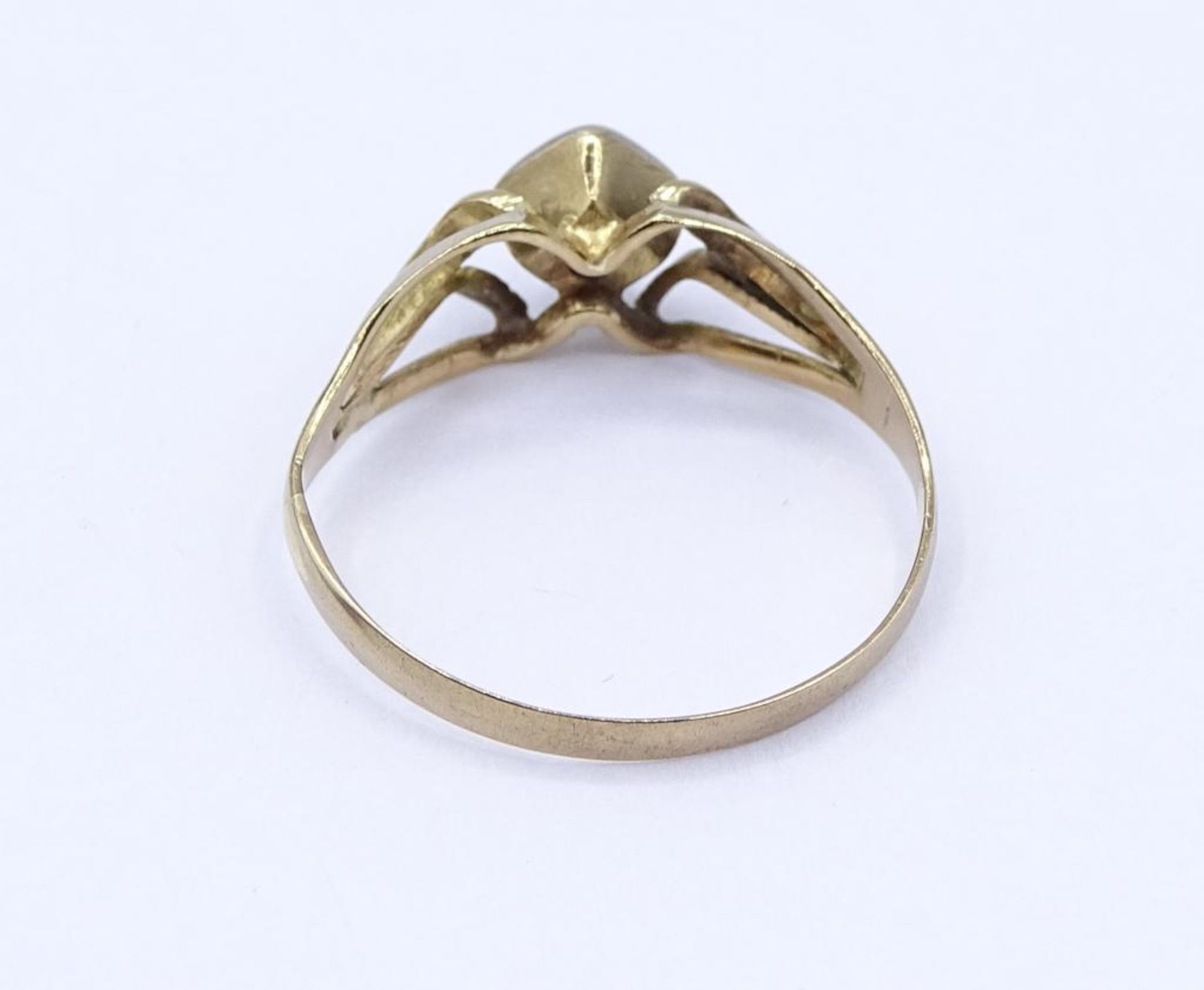 333er GG Ring mit einen Diamanten,1,45gr., RG 56 - Bild 5 aus 5