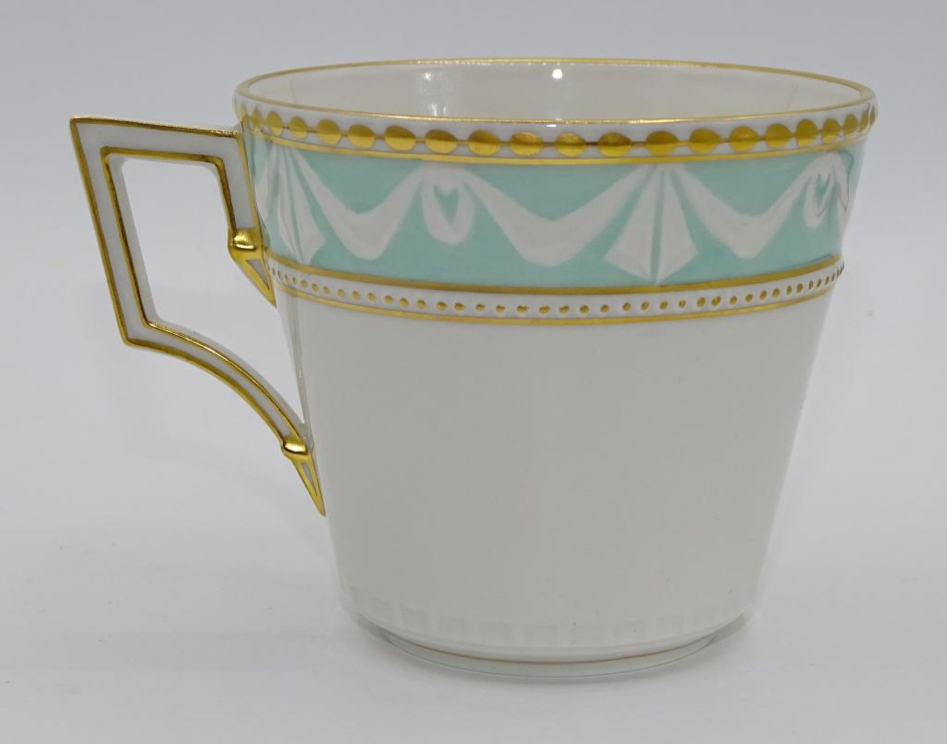 "KPM-Berlin",Tasse + U.T.Goldbemalung,Zeptermarke,Tasse H-7,3cm,sehr guter Zustand, - Bild 9 aus 10