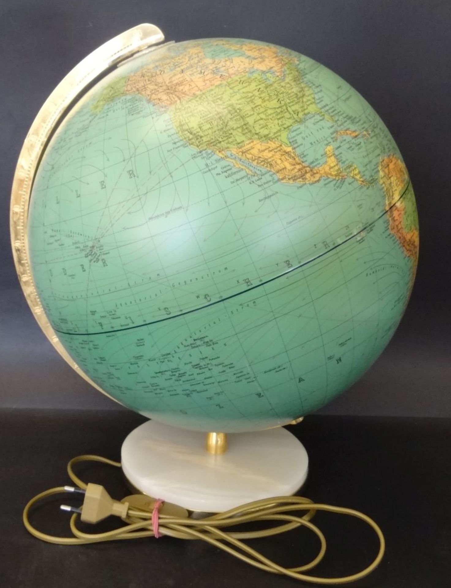 grosser beleuchtbarer Globus "Columbus", H-40 cm - Bild 2 aus 7