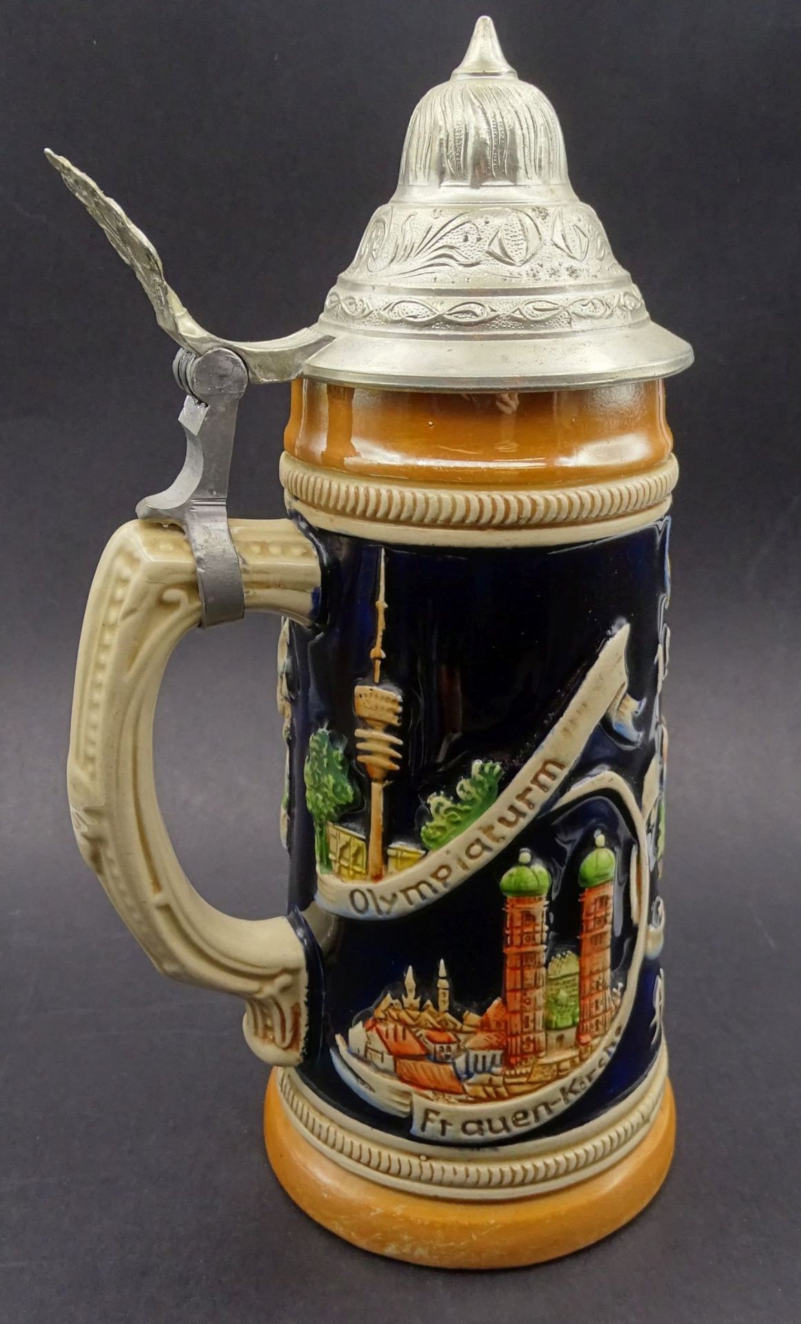 Bierkrug "Olympia München 1972" mit Zinndeckel, H-19 c - Bild 2 aus 7