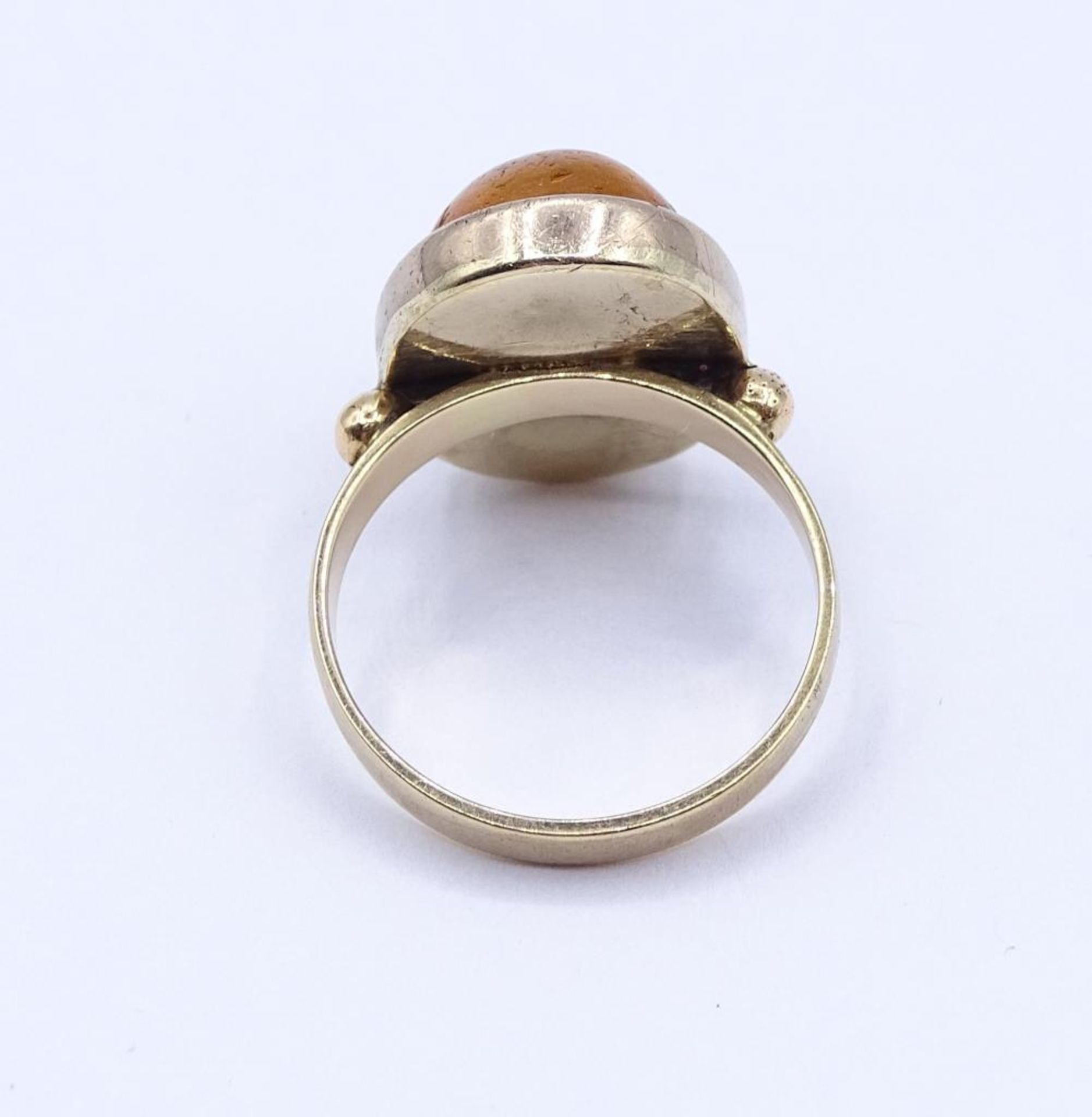 333er RG Ring mit einen Bernstein Cabochon,5,3gr., RG 55 - Bild 3 aus 3