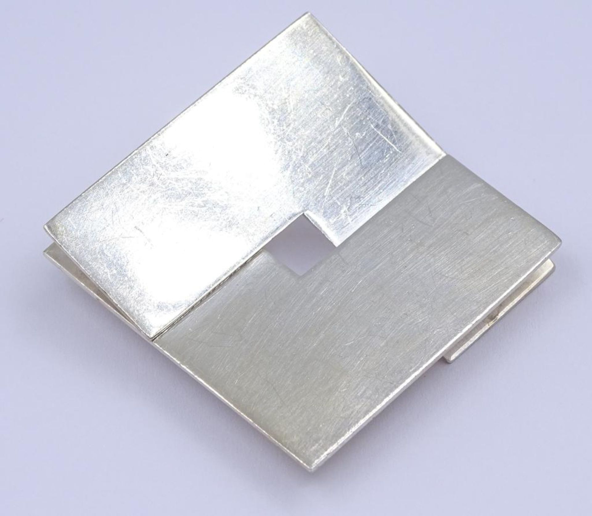 Designer Brosche, KCK,Sterling Silber 925/000, 3,6x3,6cm, 15,2gr.