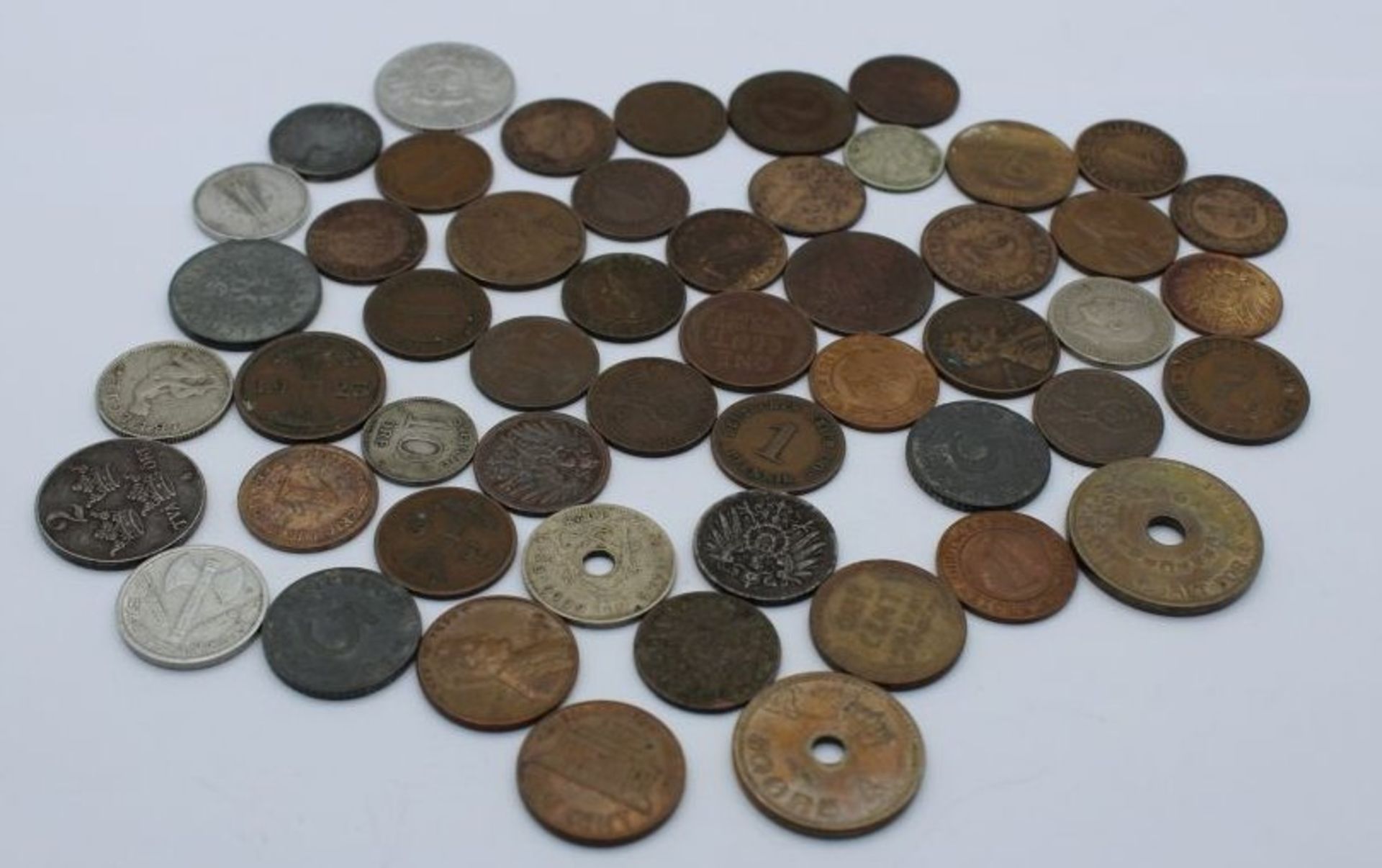 Konvolut div. Münzen, einige Deutsches Reic