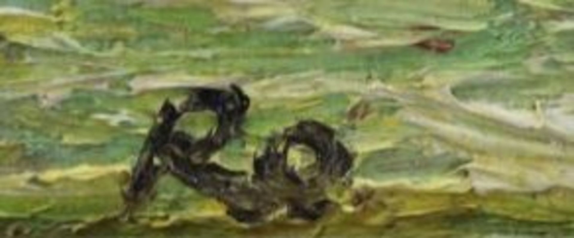 Monogrammist, Mühle am Ufer, Öl/Hartfaser, gerahmt, RG 50 x 60cm - Bild 2 aus 3
