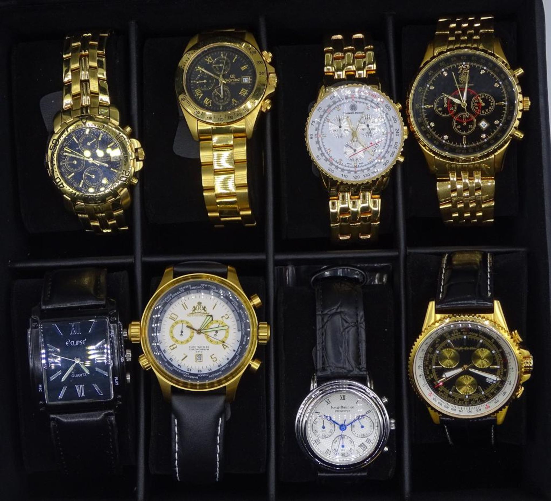 Konvolut Herren Armbanduhren in Uhrenschachtel,Constantin Durmont,Krug-Baumen,Rothenschild,E´ - Image 2 of 10