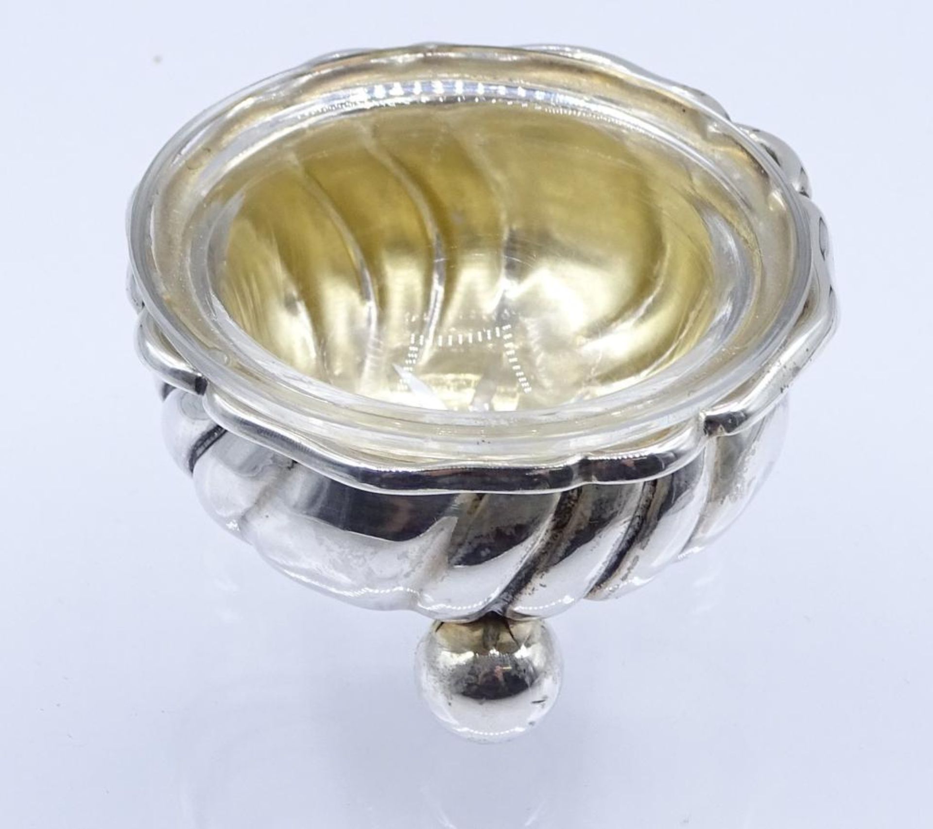 kl. Gewürzschälchen,Silber 800/000, Glaseinsatz,H-3,0cm, d-5,0 - Bild 6 aus 6