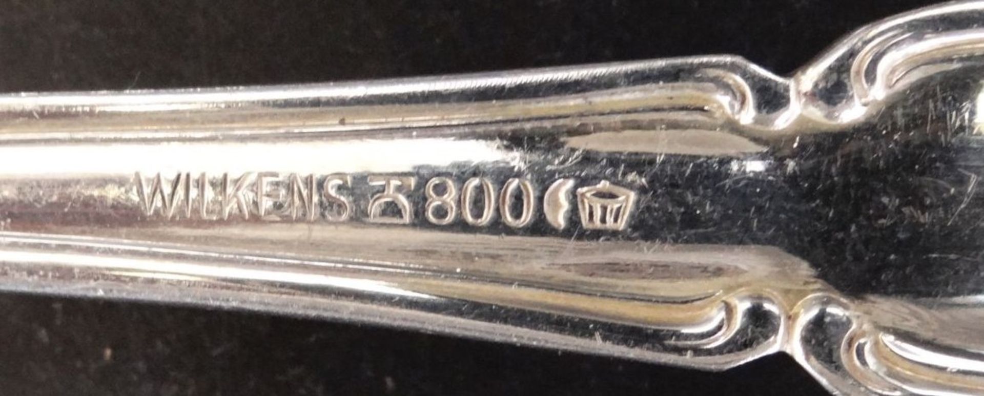7 Vorlegeteile "Wilkens" Silber-800-. L-max. 21 cm, 303 gr. - Image 2 of 2
