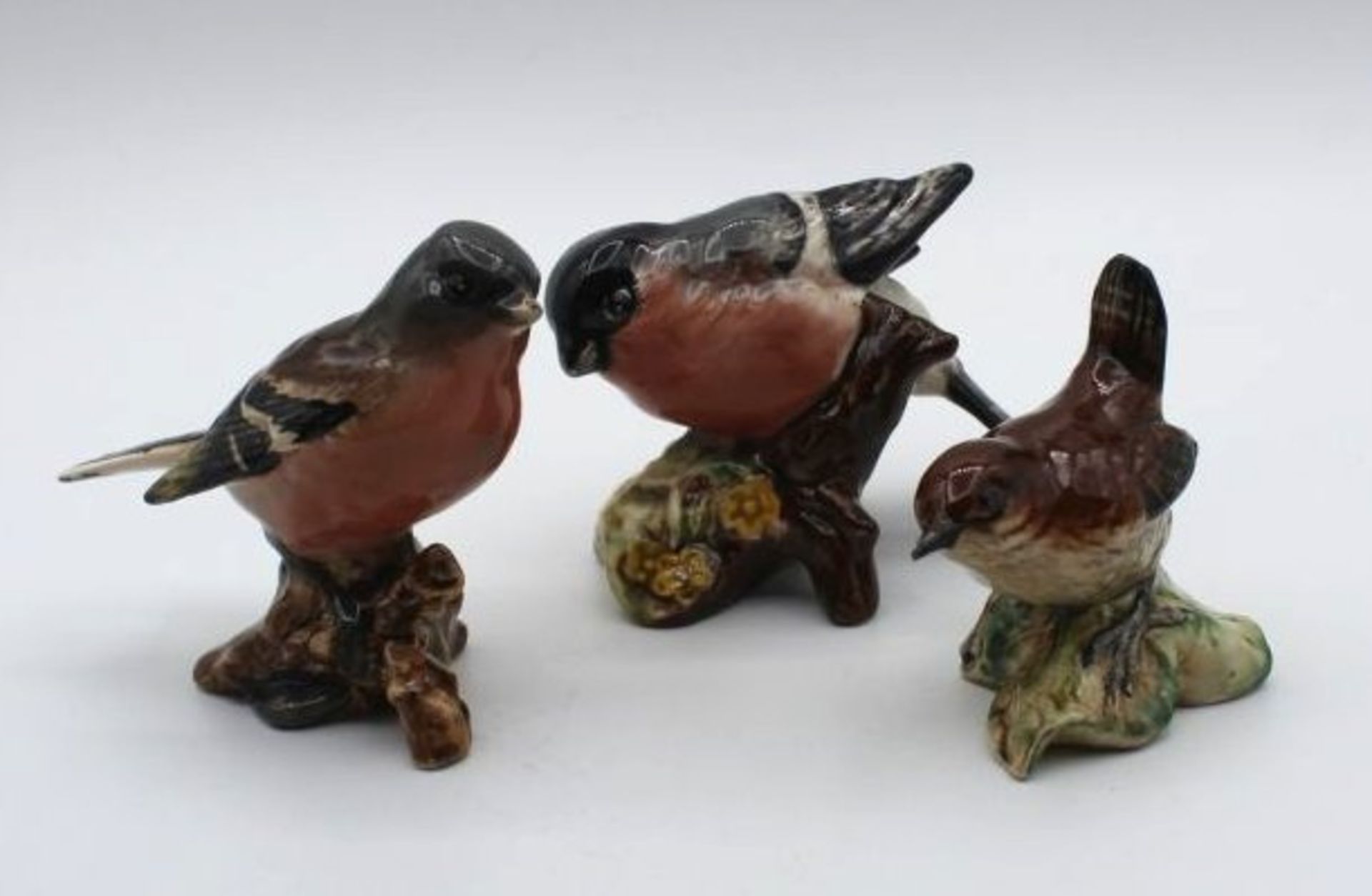 3x div. Vogelfiguren, Beswick, England, ca. H-7cm.