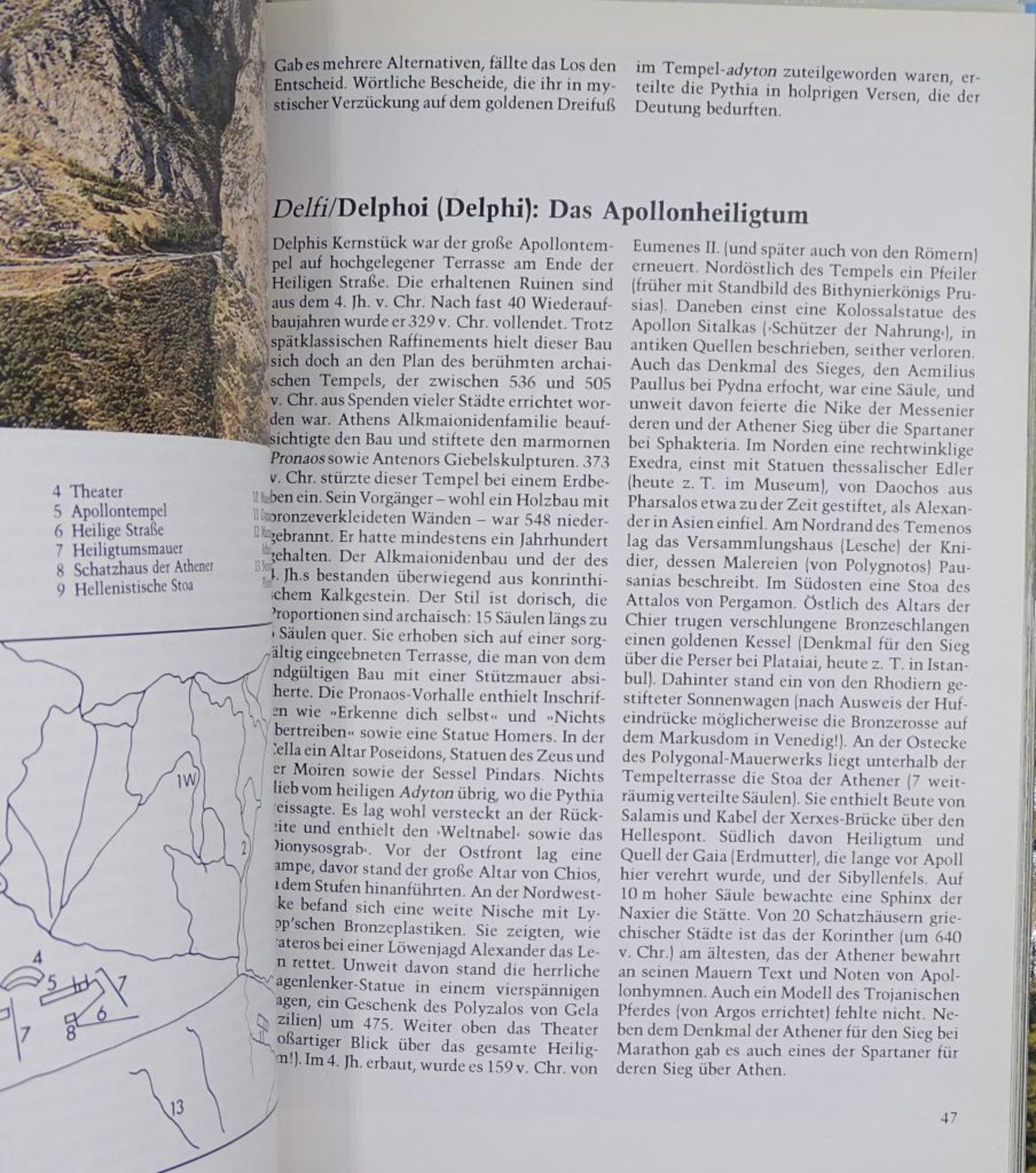 "Das antike Griechenland aus der Luft", 1975, Text und 140 Farb Aufnahmen,138 Planskizzen - Image 9 of 10