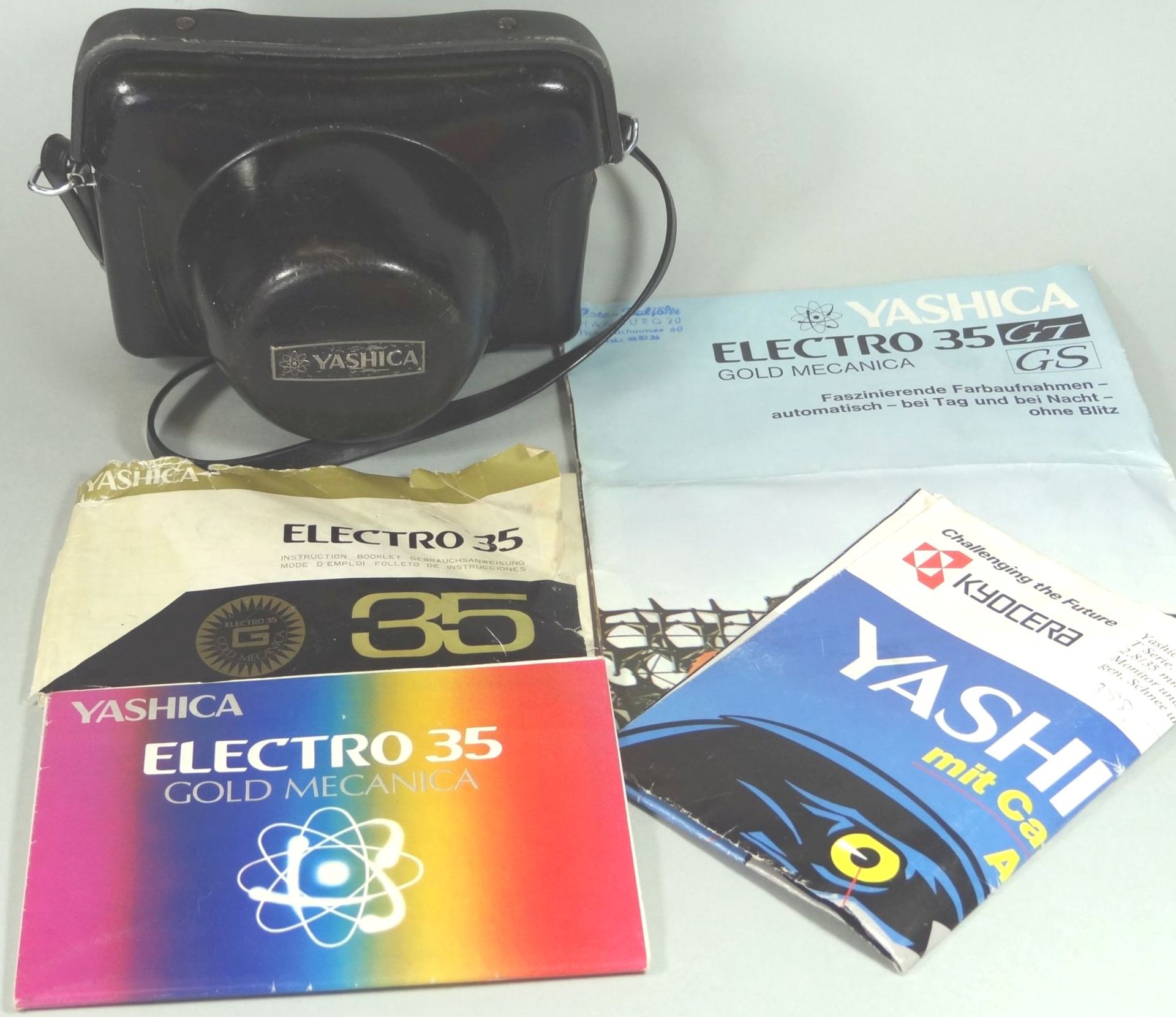 Fotoapparat "Yashica electro 35" mit Tasche und Beschreibung - Bild 2 aus 7