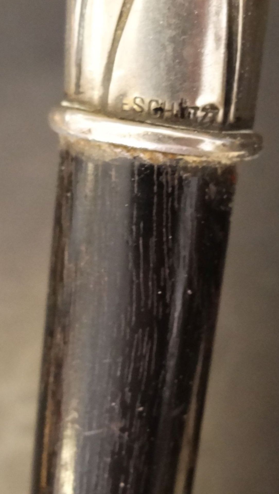 Spazierstock mit Silbergriff-800-, WTB, L-85 cm - Bild 4 aus 4