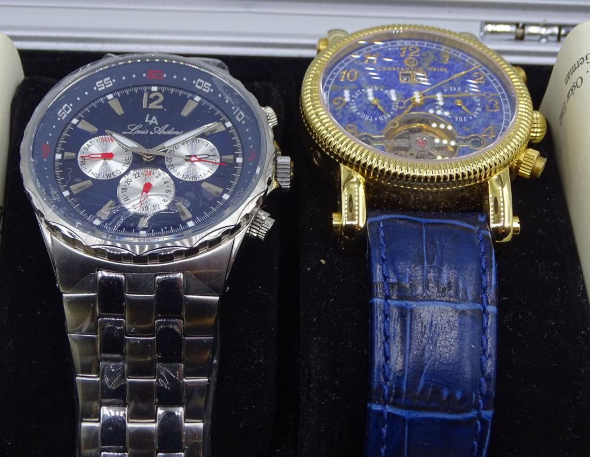 Großes Konvolut Herren Armbanduhren in Uhrenkoffer,Constantin Weisz,Eden,Rothenschild,Constantin - Image 9 of 9