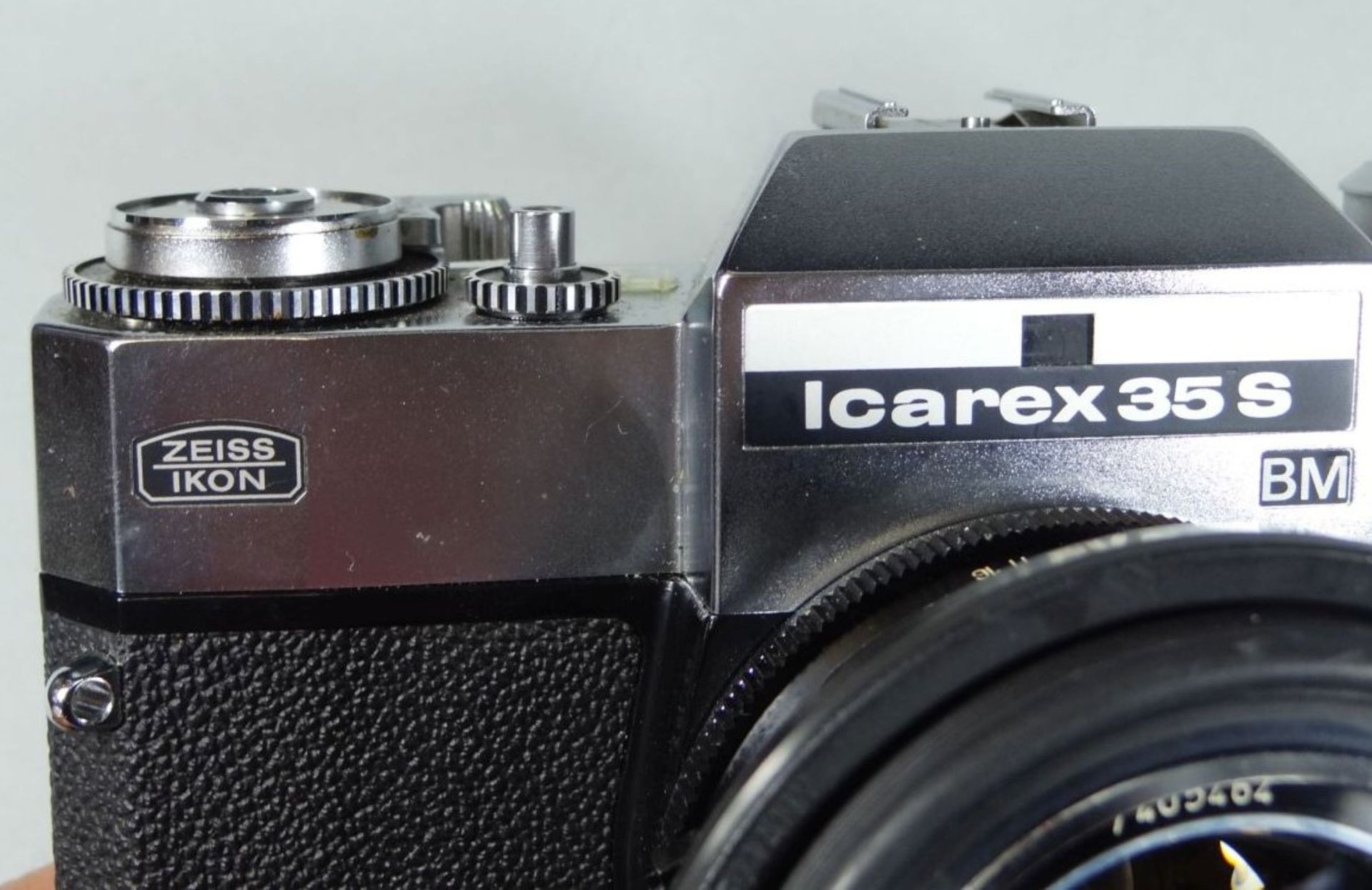 Fotoapparat Zeiss Ikon, Icarex 35S in Ledertasche, gut erhalten - Bild 6 aus 7