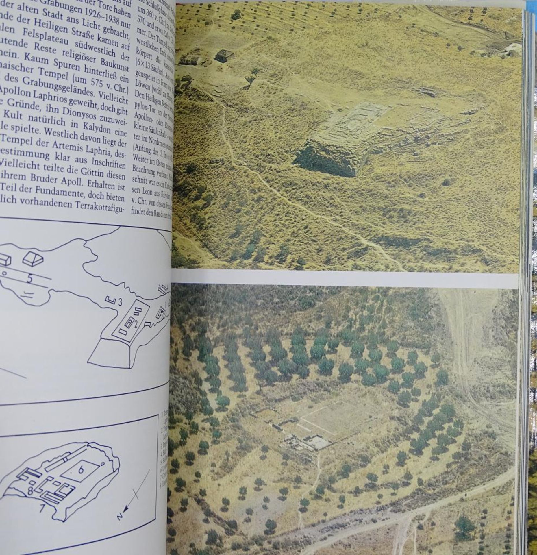 "Das antike Griechenland aus der Luft", 1975, Text und 140 Farb Aufnahmen,138 Planskizzen - Image 5 of 10