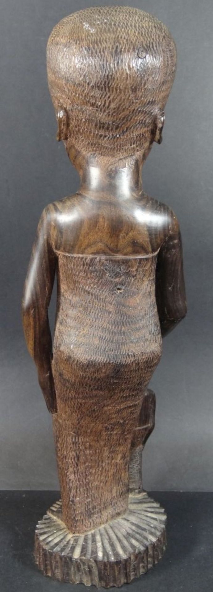 afrikan. Holzschnitzerei, Mutter mit Kind, H-39 cm - Bild 4 aus 7