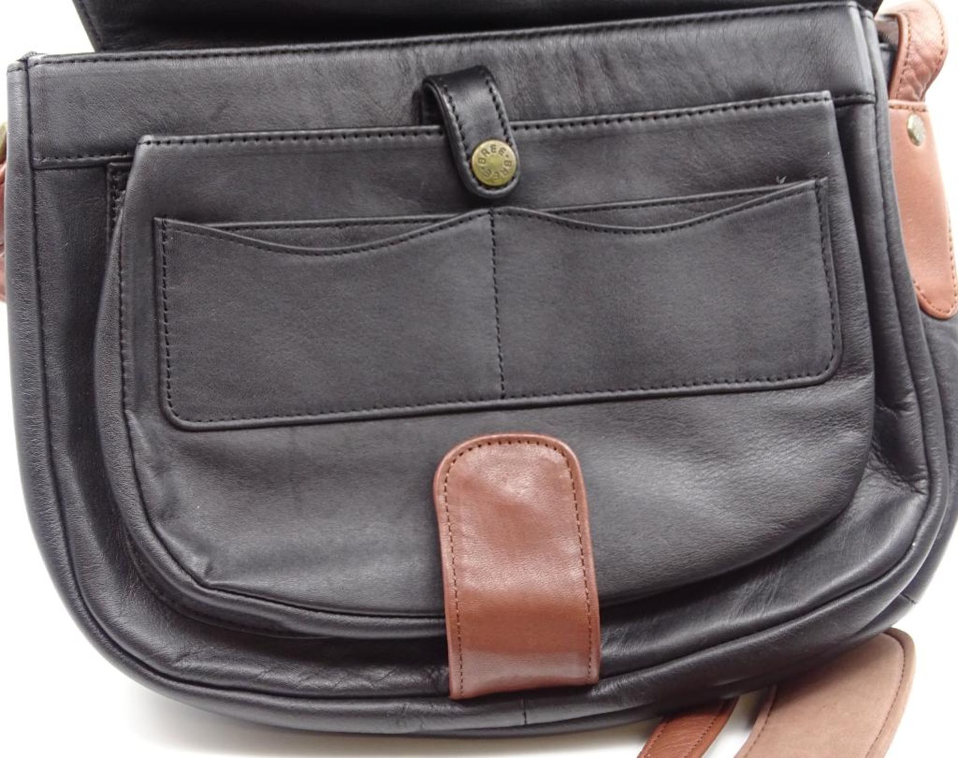Damen Handtasche, "Bree",schwarz/braun, neuwertiger Zustand,27x23cm - Bild 3 aus 6