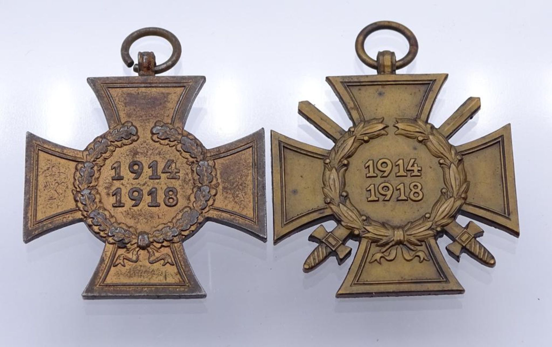 Zwei Teilnehmerkreuze, 1914 1918,