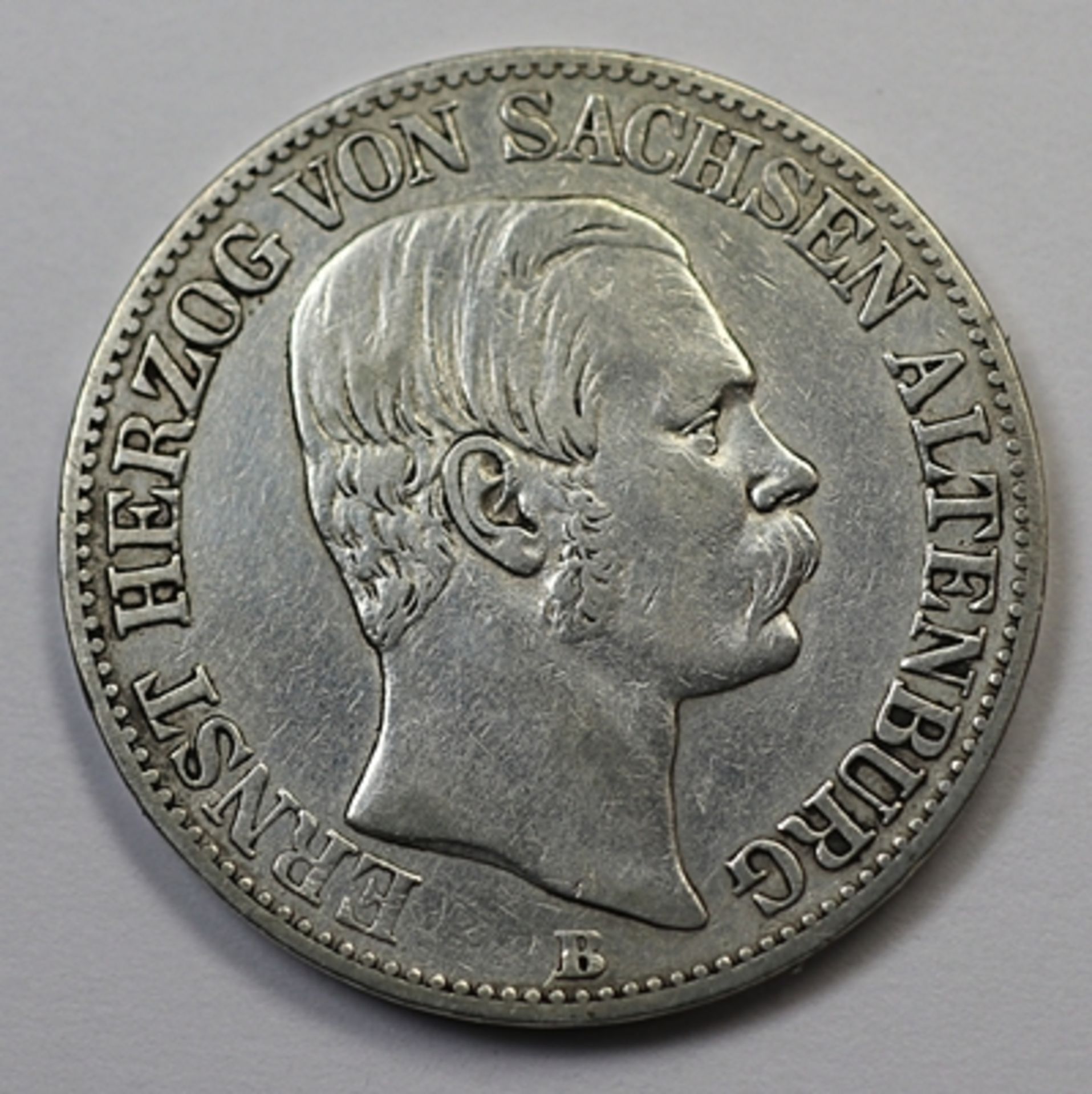 Vereinsthaler, Ernst Herzog von Sachsen Altenburg 1864 B vz., 18,31 gr.