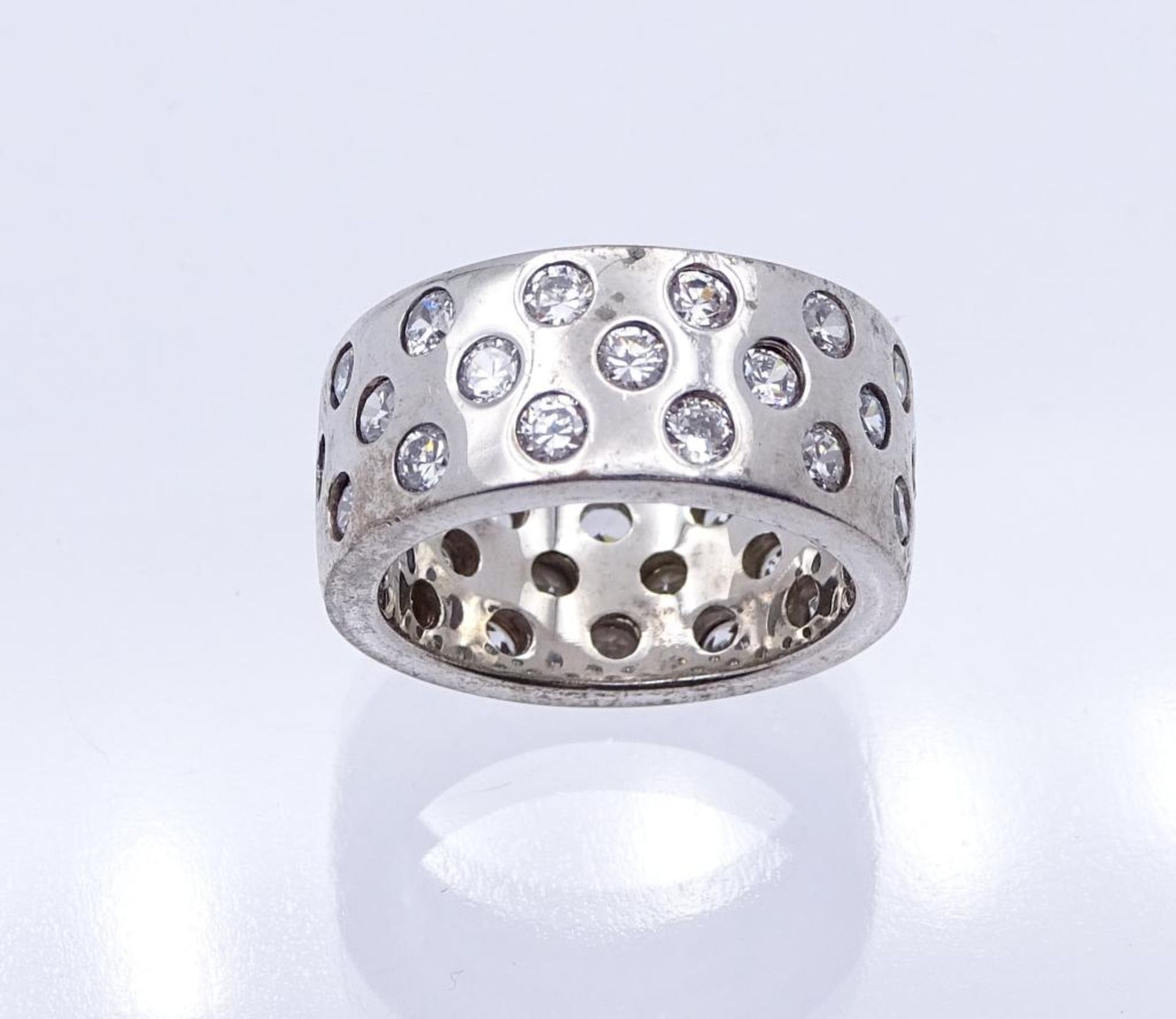 Juweliersauflösung: Massiver Sterling Silber Ring 925/000,12,3gr. RG 5