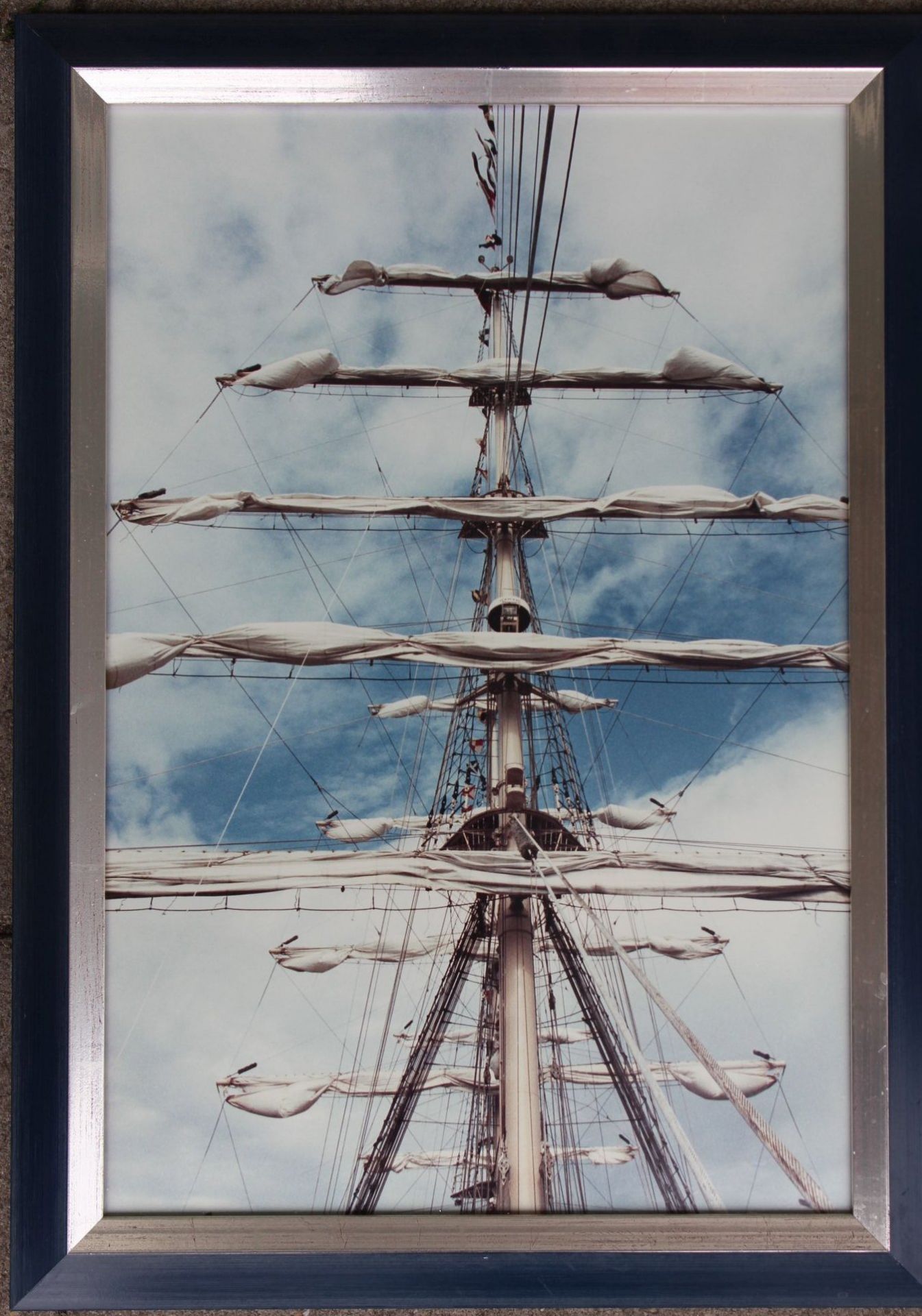 2 maritime Kunstdrucke, gut ger/Glas, je 40x35 cm - Image 2 of 3
